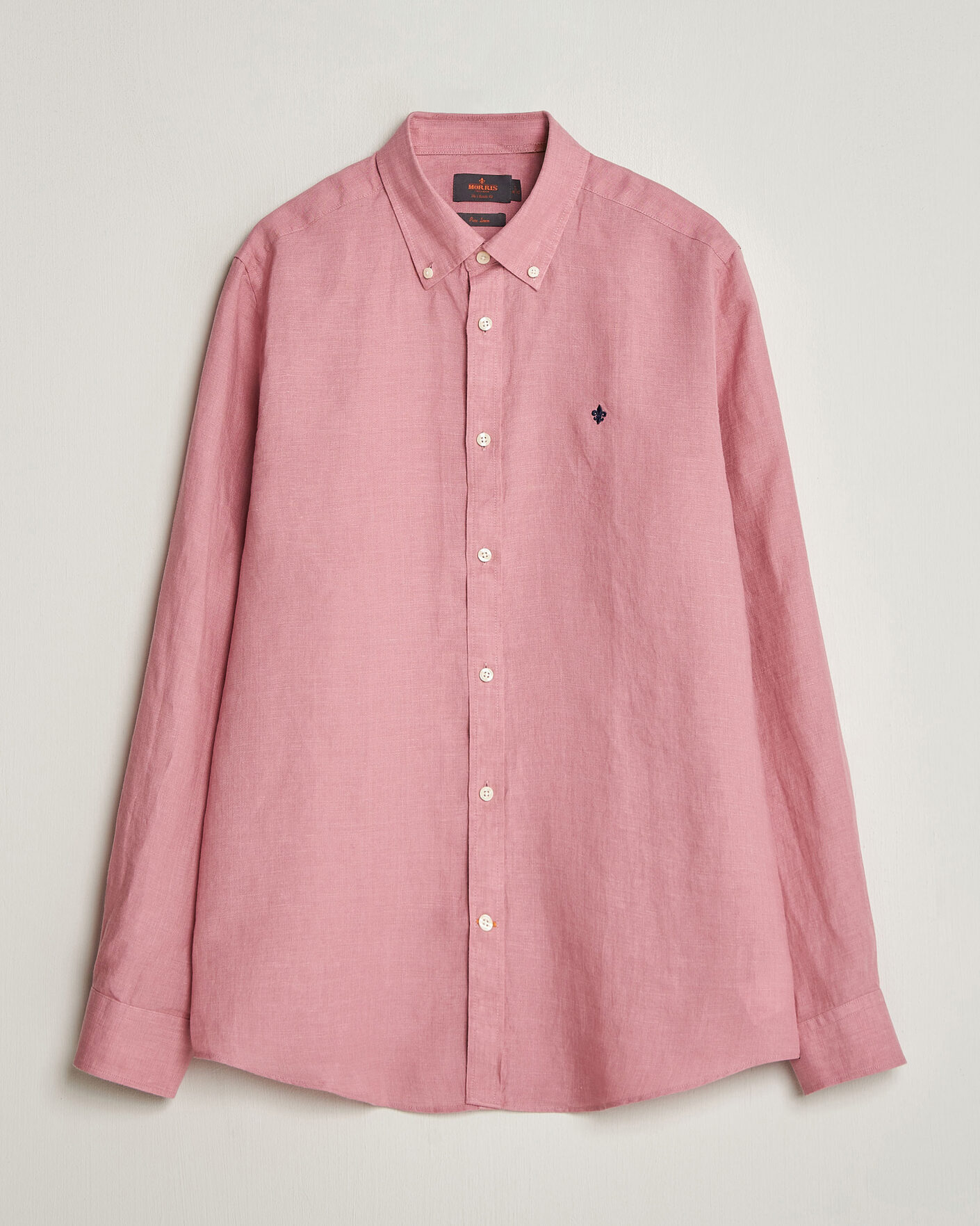 Heren | Overhemden | Morris | Douglas Button Down Linen Shirt Pink