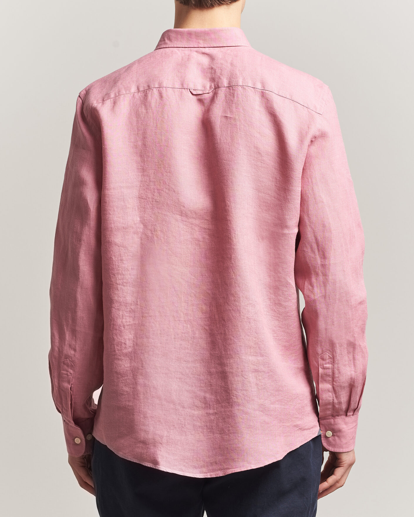 Heren | Overhemden | Morris | Douglas Button Down Linen Shirt Pink