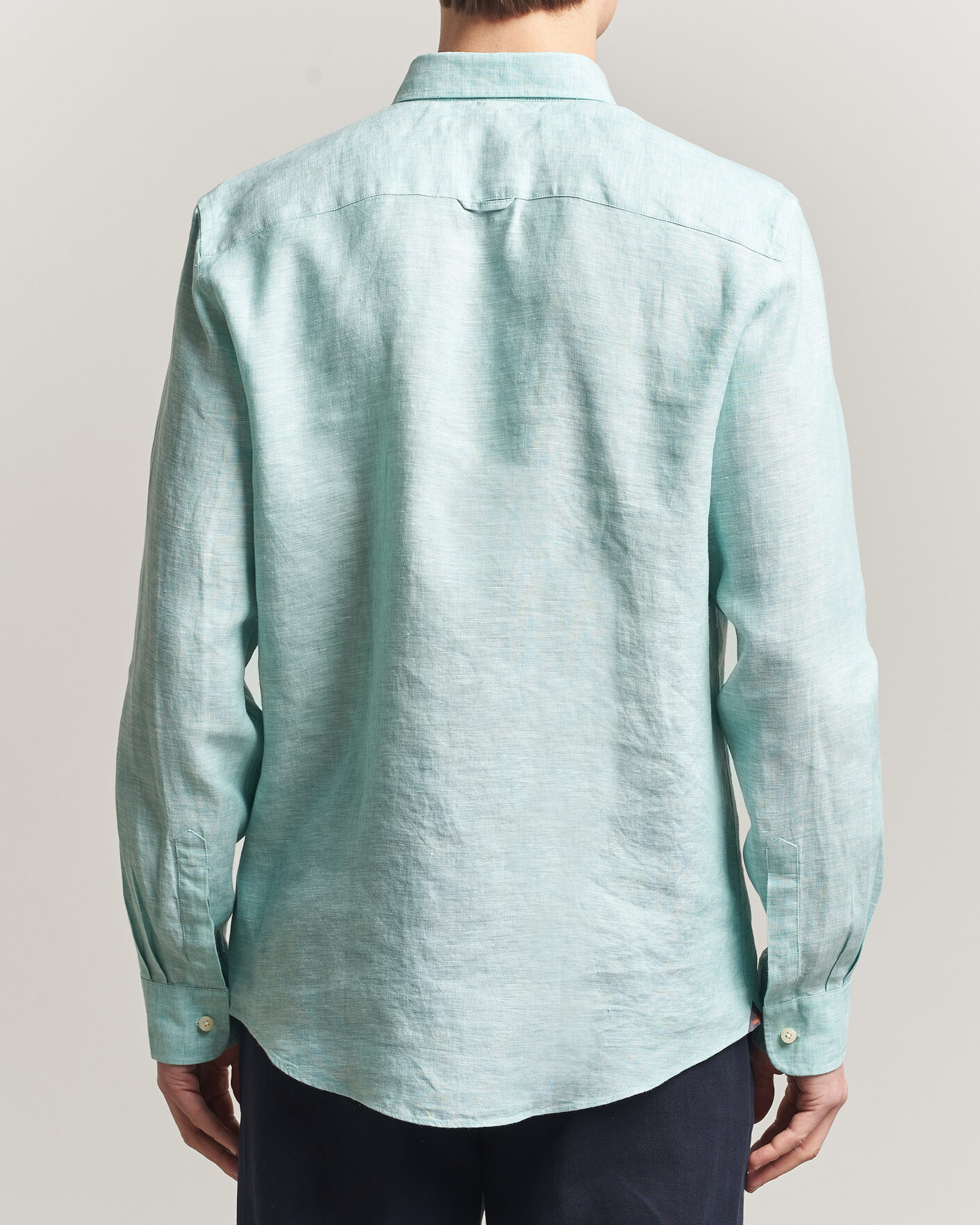 Heren | Overhemden | Morris | Douglas Button Down Linen Shirt Green