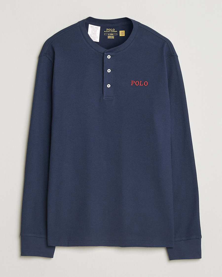 Heren | Pyjama's en gewaden | Polo Ralph Lauren | Waffle Henley Loungewear Cruise Navy