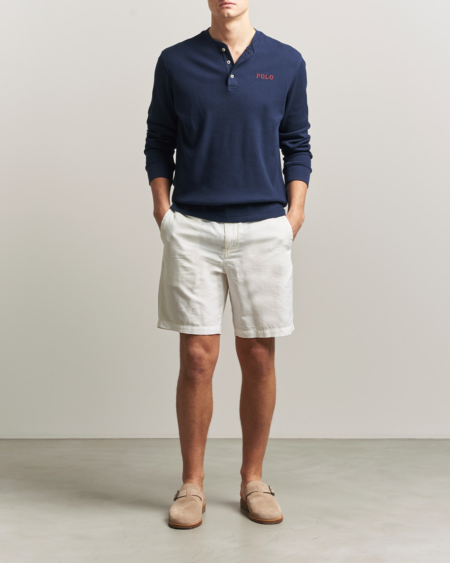 Heren | Pyjama's en gewaden | Polo Ralph Lauren | Waffle Henley Loungewear Cruise Navy