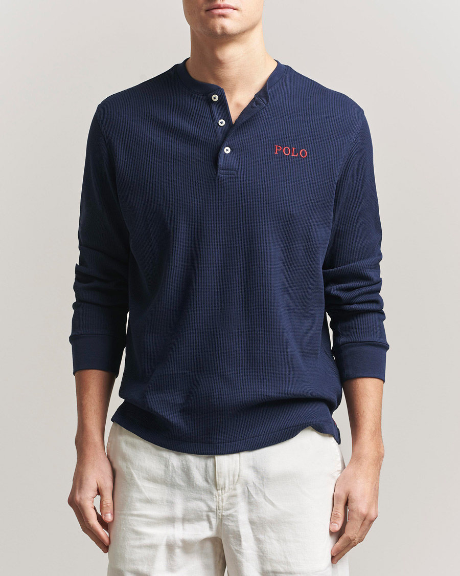 Heren | Pyjama's en gewaden | Polo Ralph Lauren | Waffle Henley Loungewear Cruise Navy