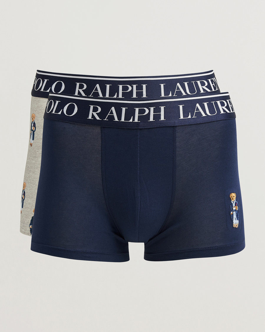 Heren | Ondergoed | Polo Ralph Lauren | 2-Pack Cotton Trunk Navy/Taylor Heather