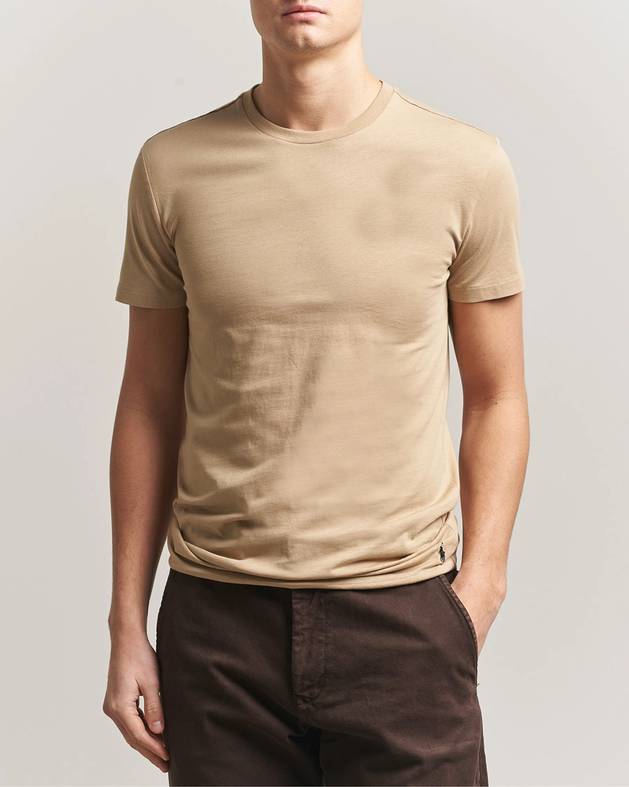 Heren | T-shirts | Polo Ralph Lauren | 3-Pack Crew Neck T-Shirt Island/Khaki/Navy