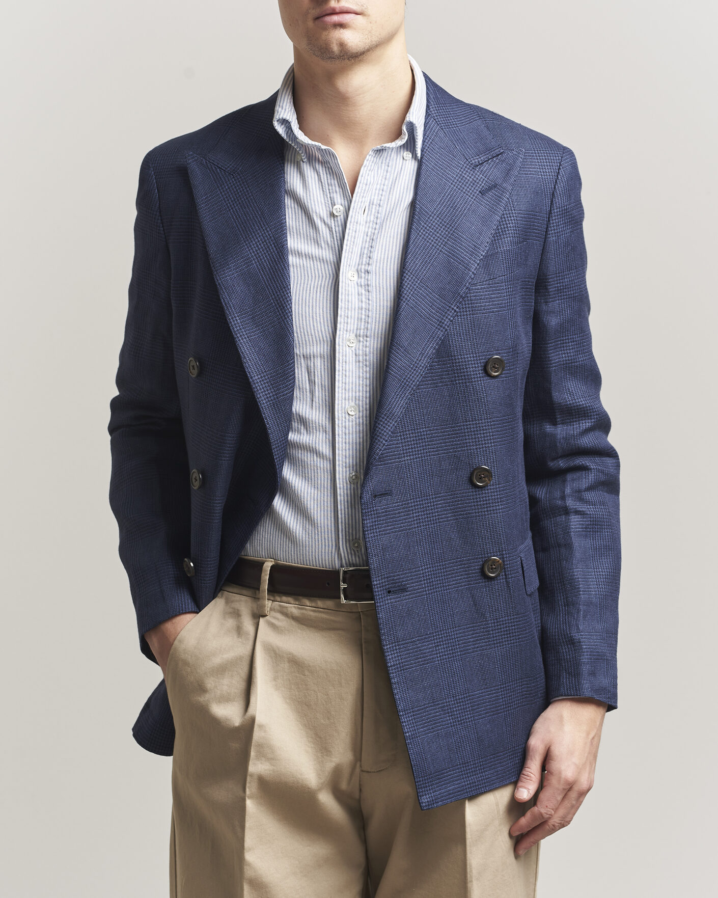 Heren | Blazers | Polo Ralph Lauren | Mini Glenplaid DB Blazer Spring Navy