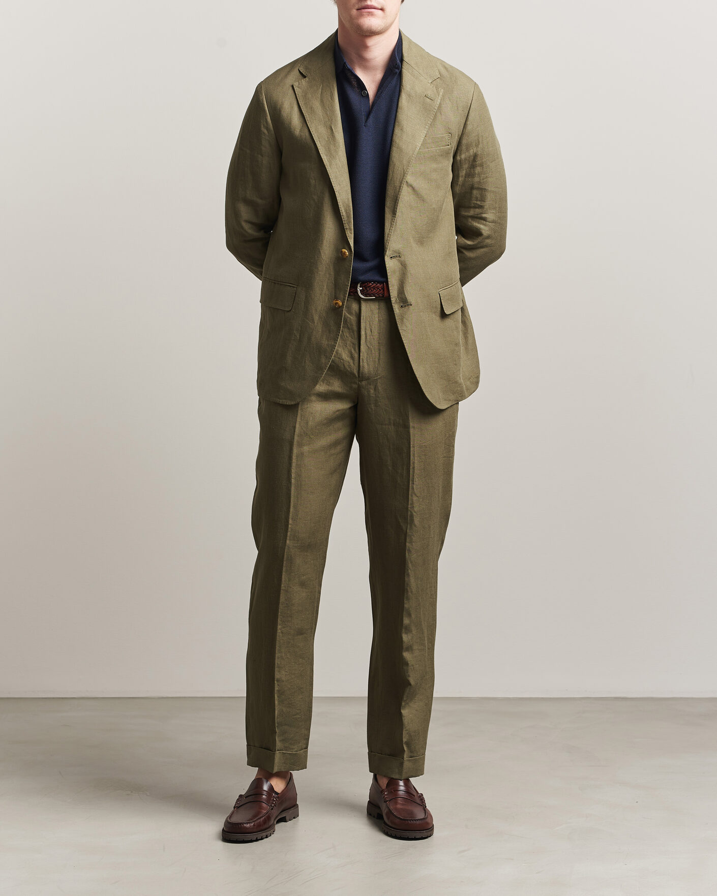 Heren | Blazers | Polo Ralph Lauren | Linen Sportcoat Basic Olive