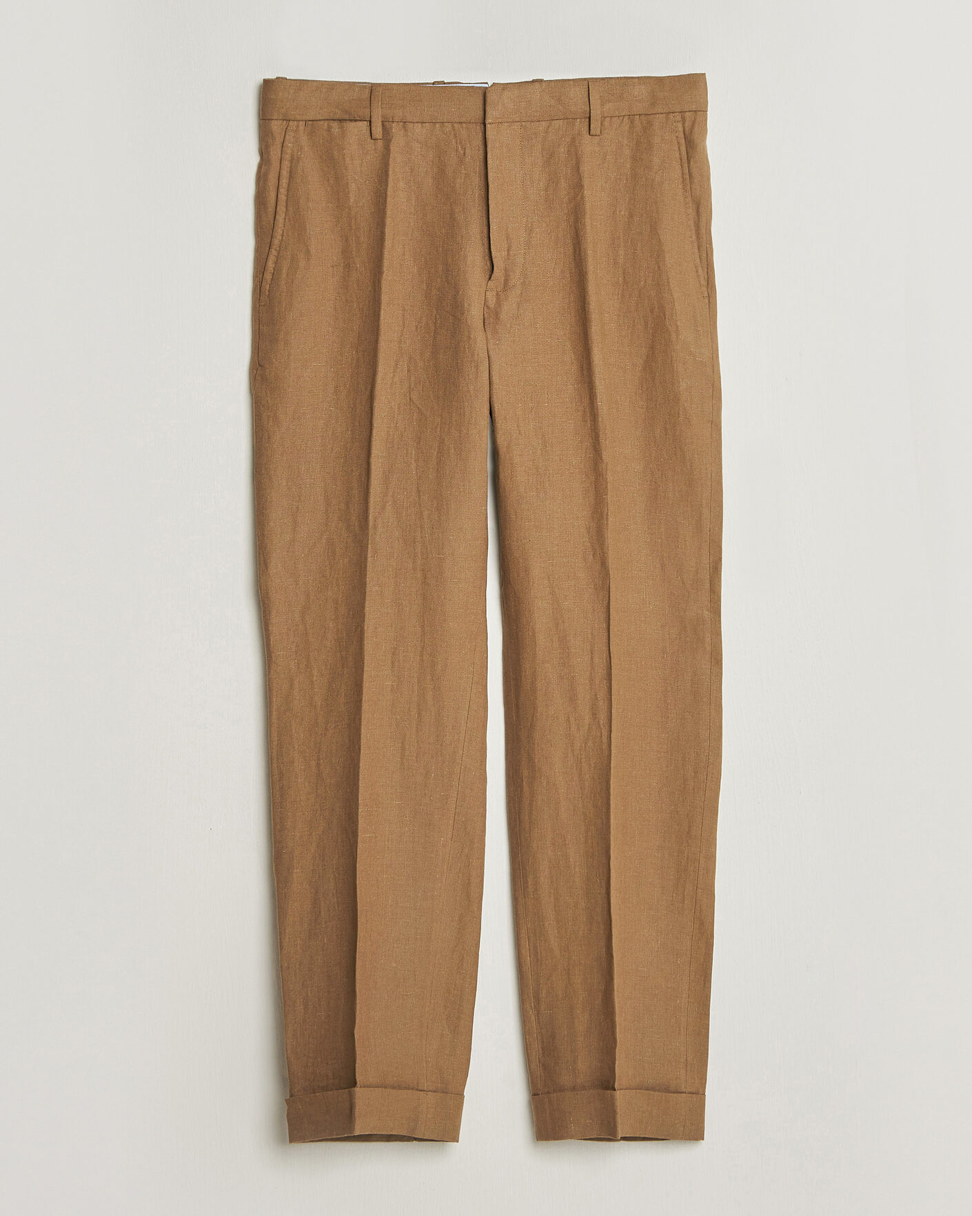Heren | Broeken | Polo Ralph Lauren | Linen Pleated Trousers Light Sable