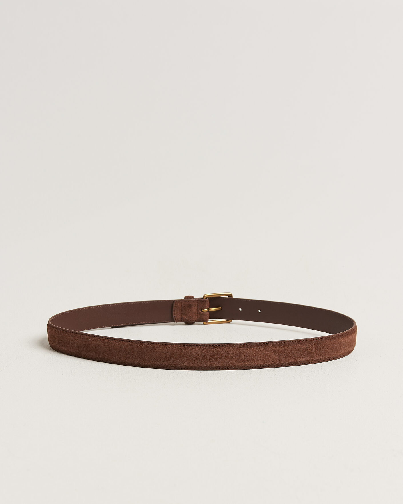 Heren | Riemen | Polo Ralph Lauren | Suede Belt Dark Brown
