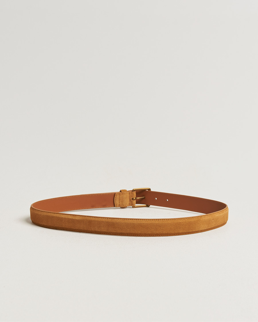 Heren | Riemen | Polo Ralph Lauren | Suede Belt Tan