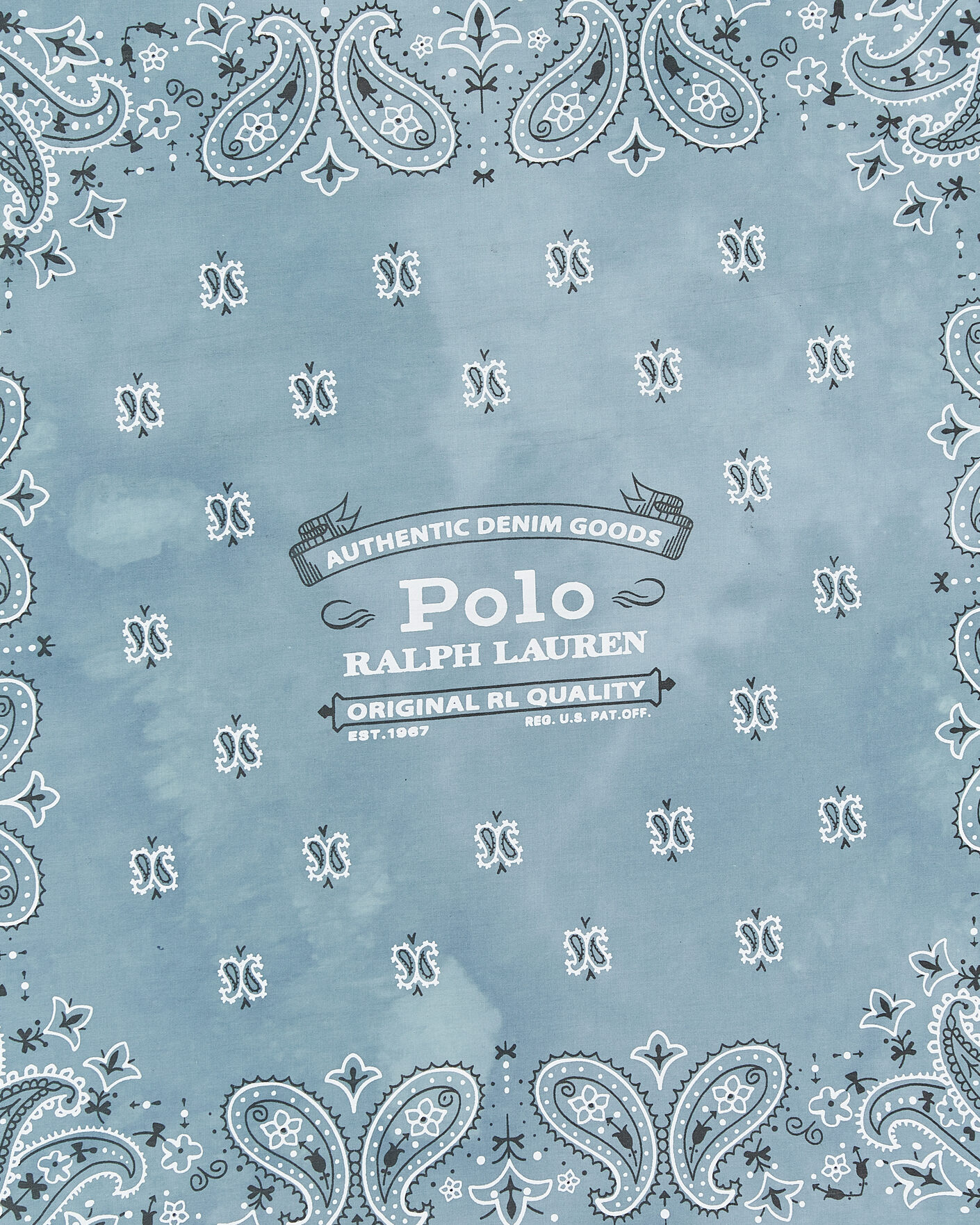Heren | Sjaals | Polo Ralph Lauren | Cotton Printed Bandana Vessle Blue