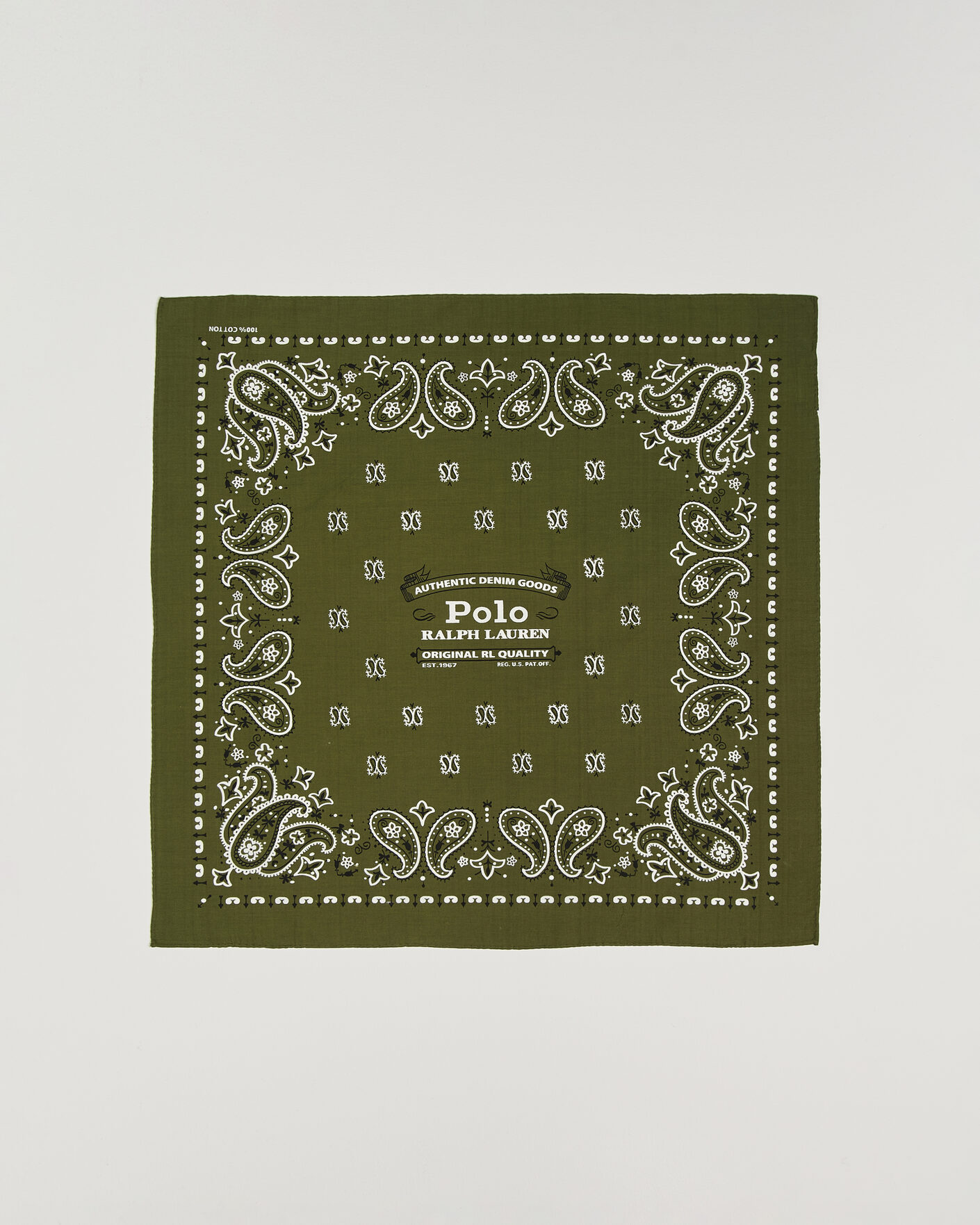 Heren | Sjaals | Polo Ralph Lauren | Cotton Printed Bandana Supply Olive