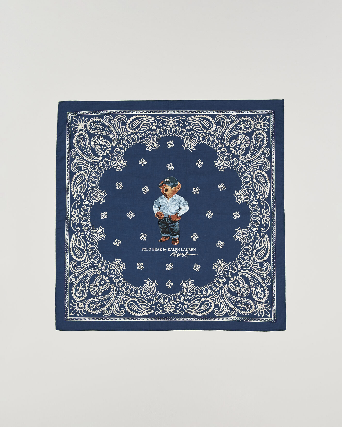 Heren | Sjaals | Polo Ralph Lauren | Printed Bear Scarf Navy Multi