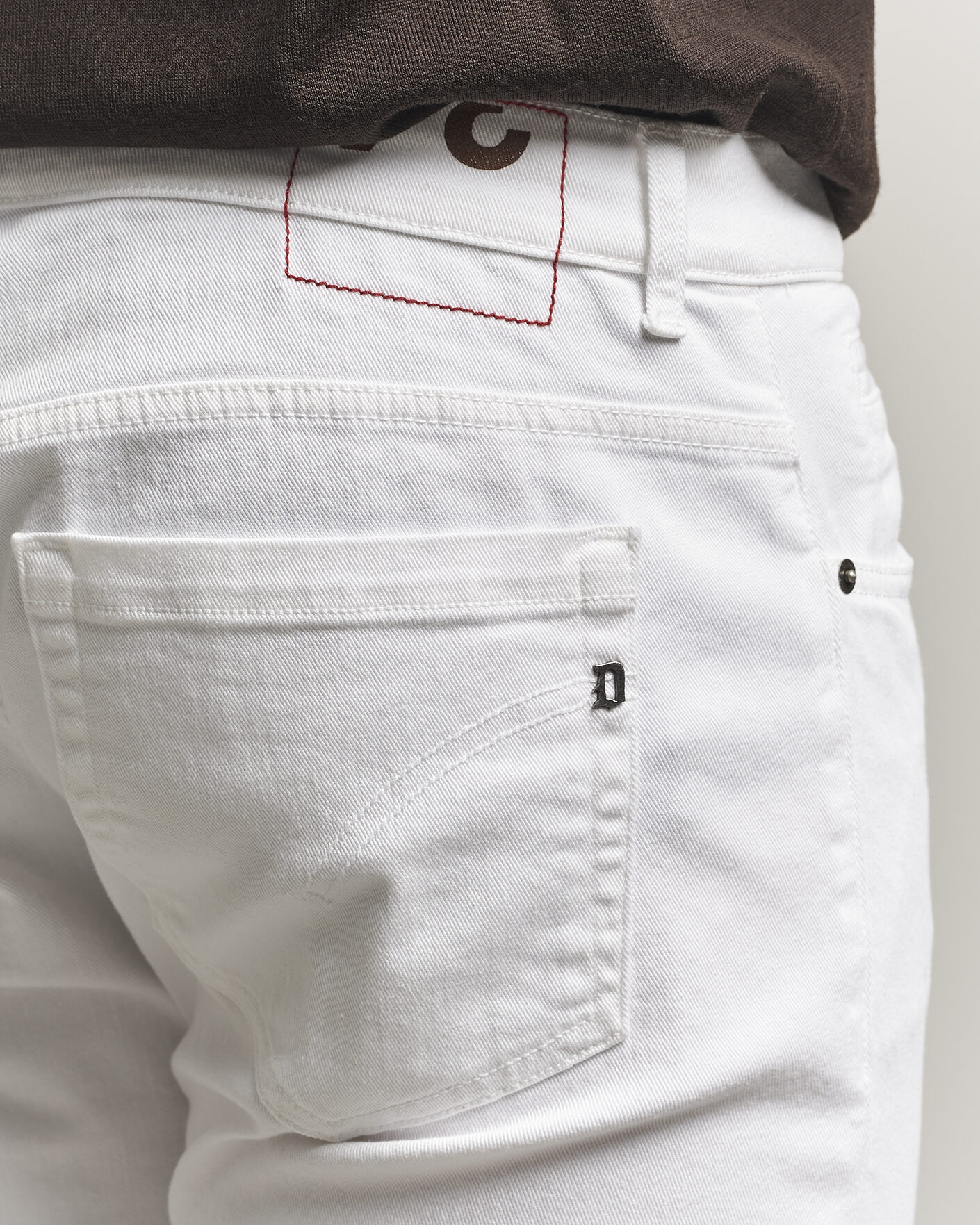 Heren | Broeken | Dondup | George Bullstretch 5-Pocket Pants White