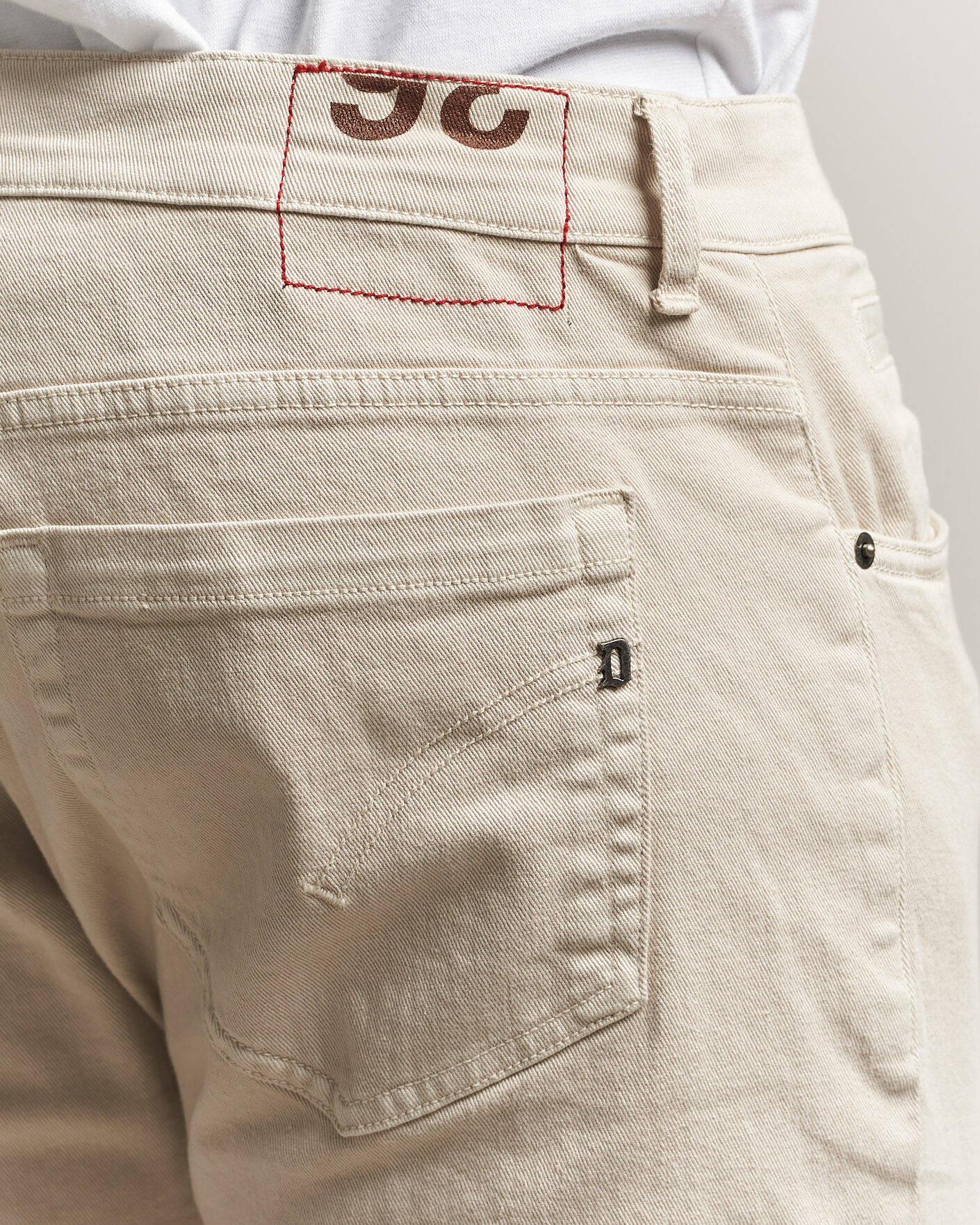 Heren | Broeken | Dondup | George Bullstretch 5-Pocket Pants Beige