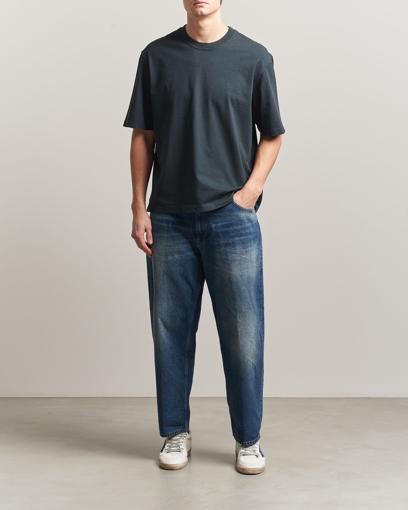 Heren | Overhemden | Dondup | Anthony Loose Fit Jeans Medium Blue