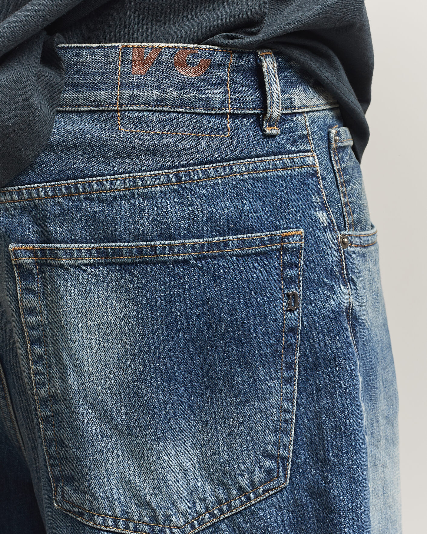 Heren | Overhemden | Dondup | Anthony Loose Fit Jeans Medium Blue