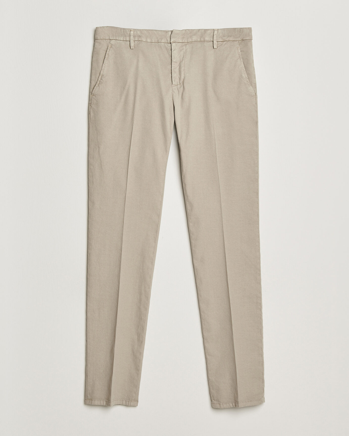 Heren | Broeken | Dondup | Spiritisimo Linen Stretch Chinos Beige