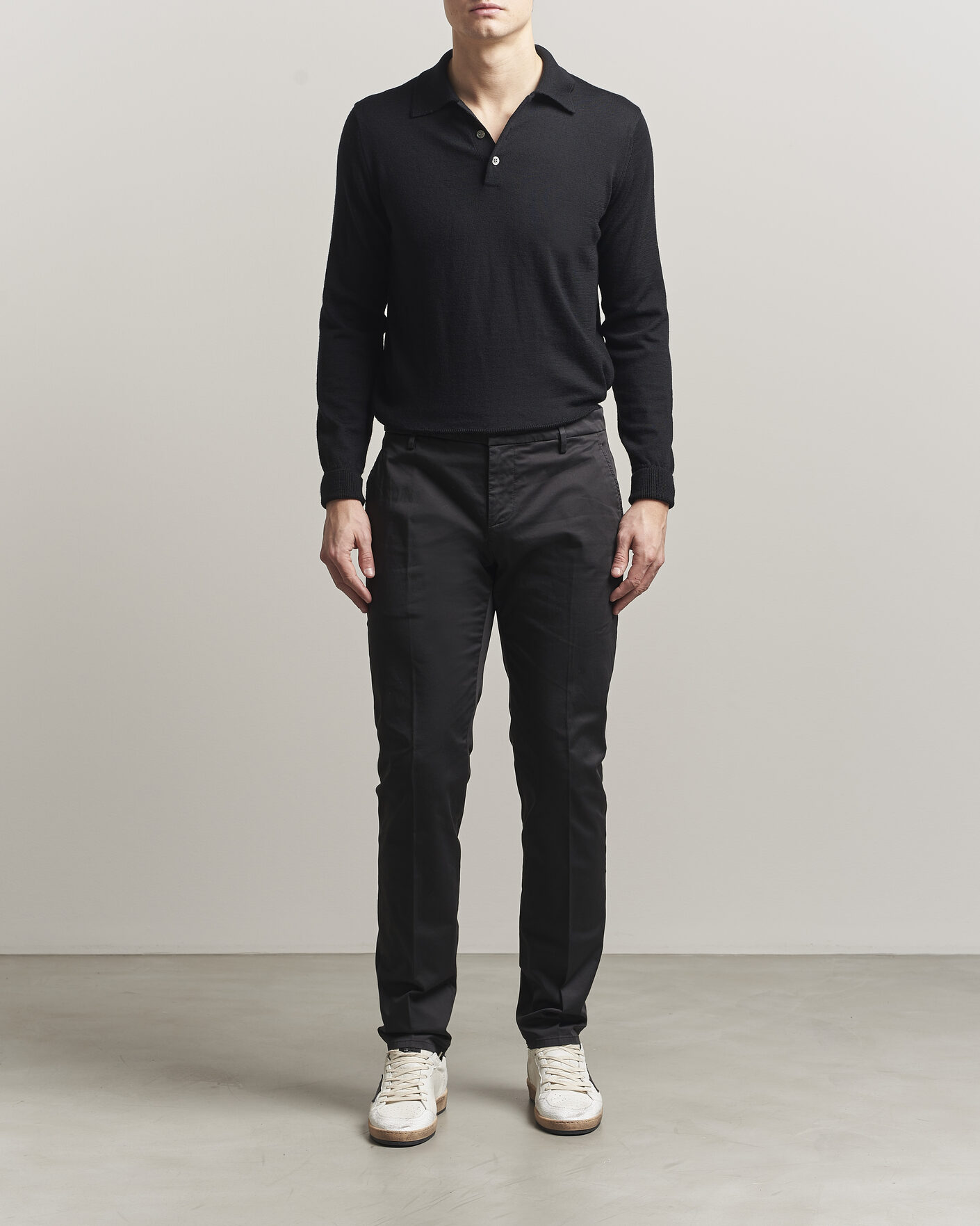Heren | Broeken | Dondup | Spiritisimo Cotton Chinos Black