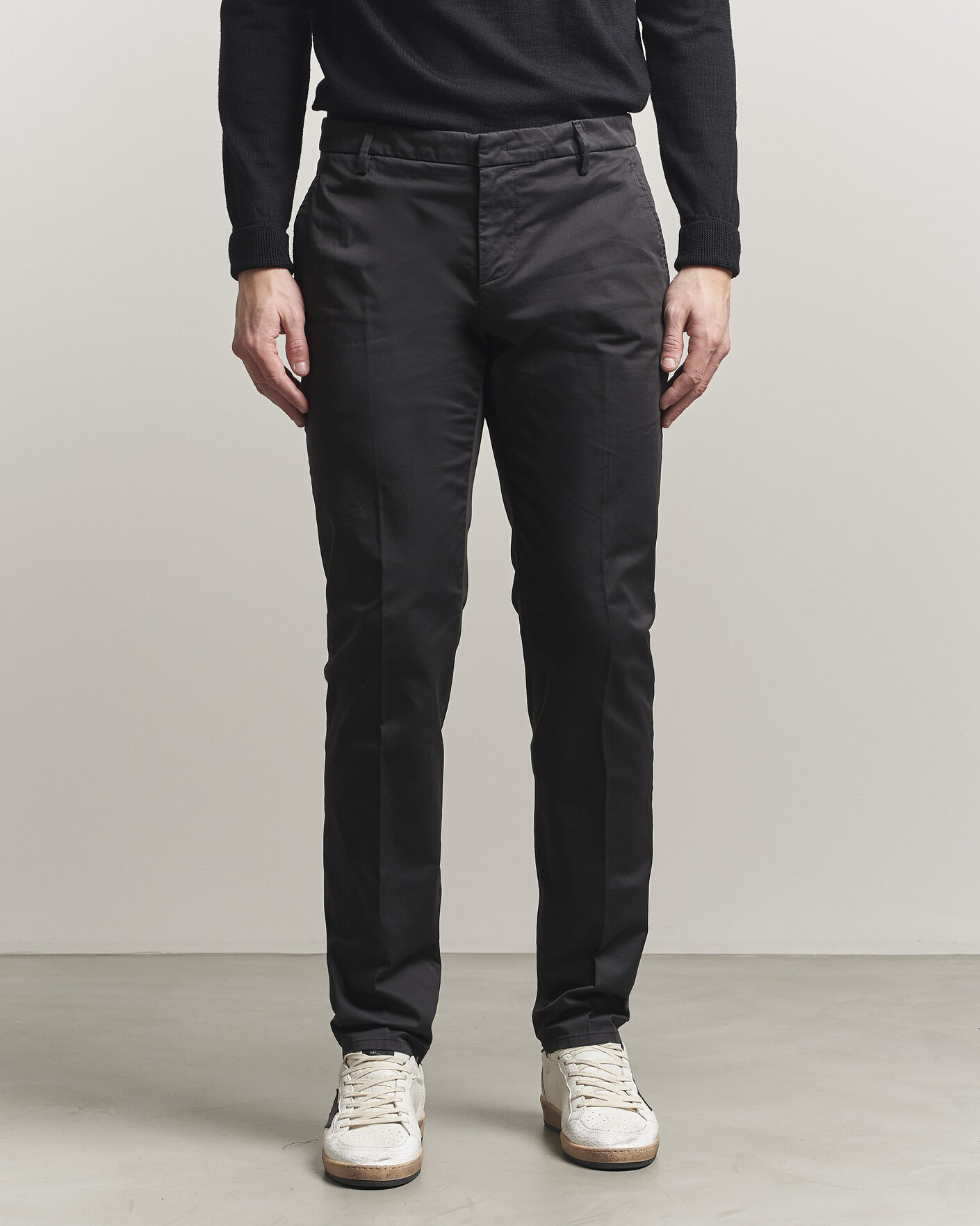 Heren | Broeken | Dondup | Spiritisimo Cotton Chinos Black