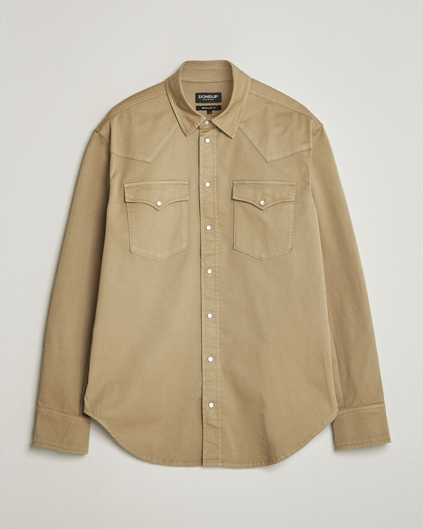 Heren | Overhemden | Dondup | Regular Fit Shirt Beige