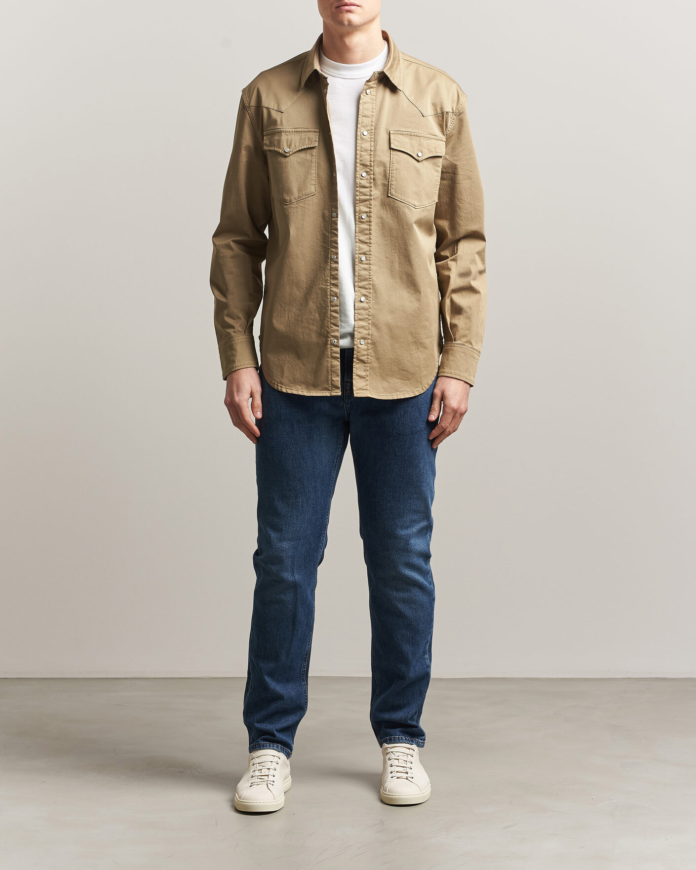 Heren | Overhemden | Dondup | Regular Fit Shirt Beige