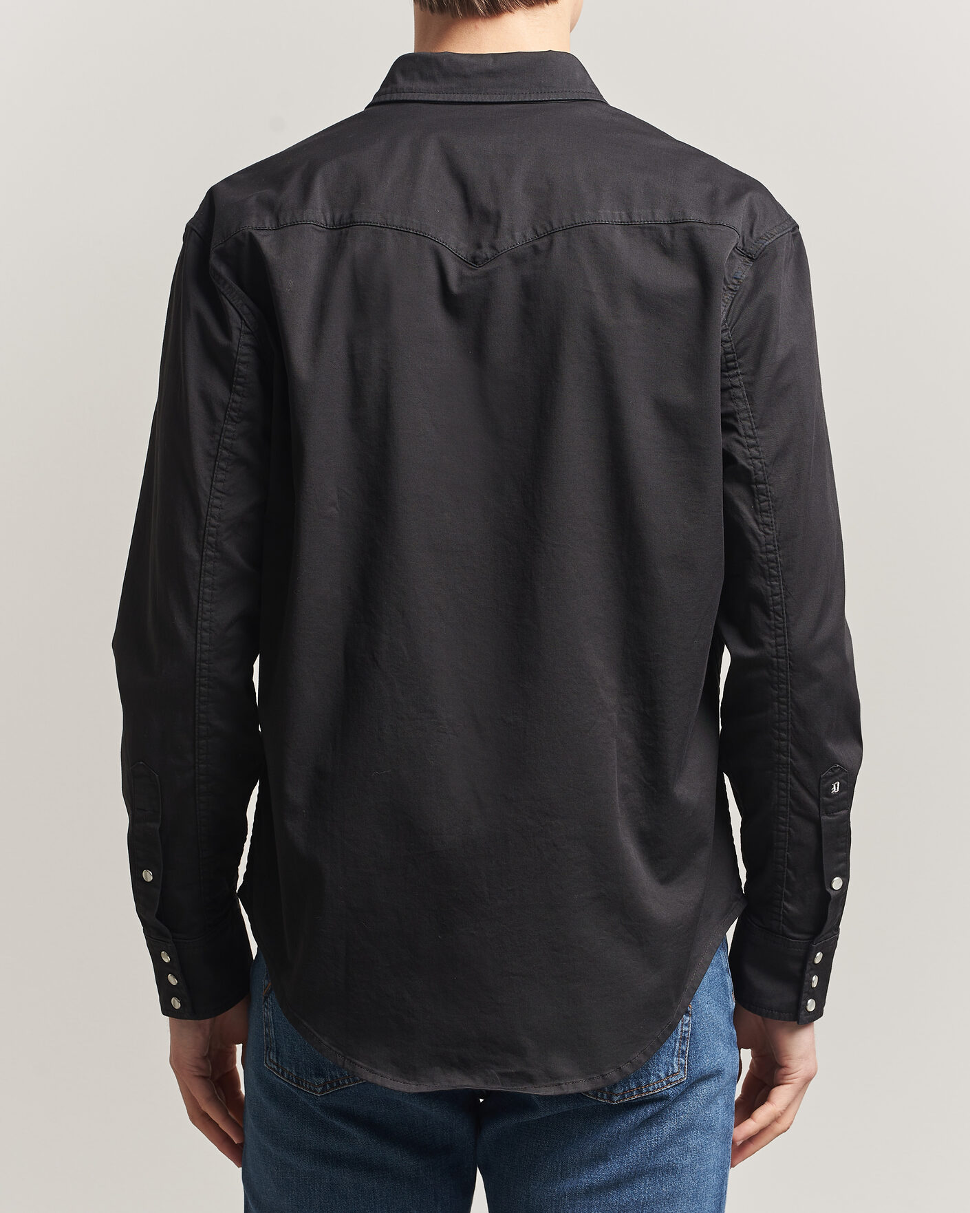 Heren | Overhemden | Dondup | Regular Fit Shirt Washed Black