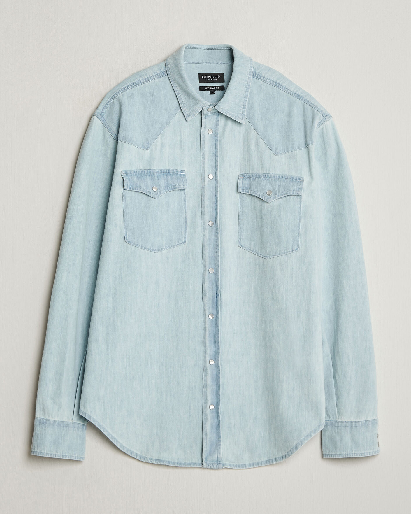 Heren | Overhemden | Dondup | Regular Fit Denim Shirt Light Blue