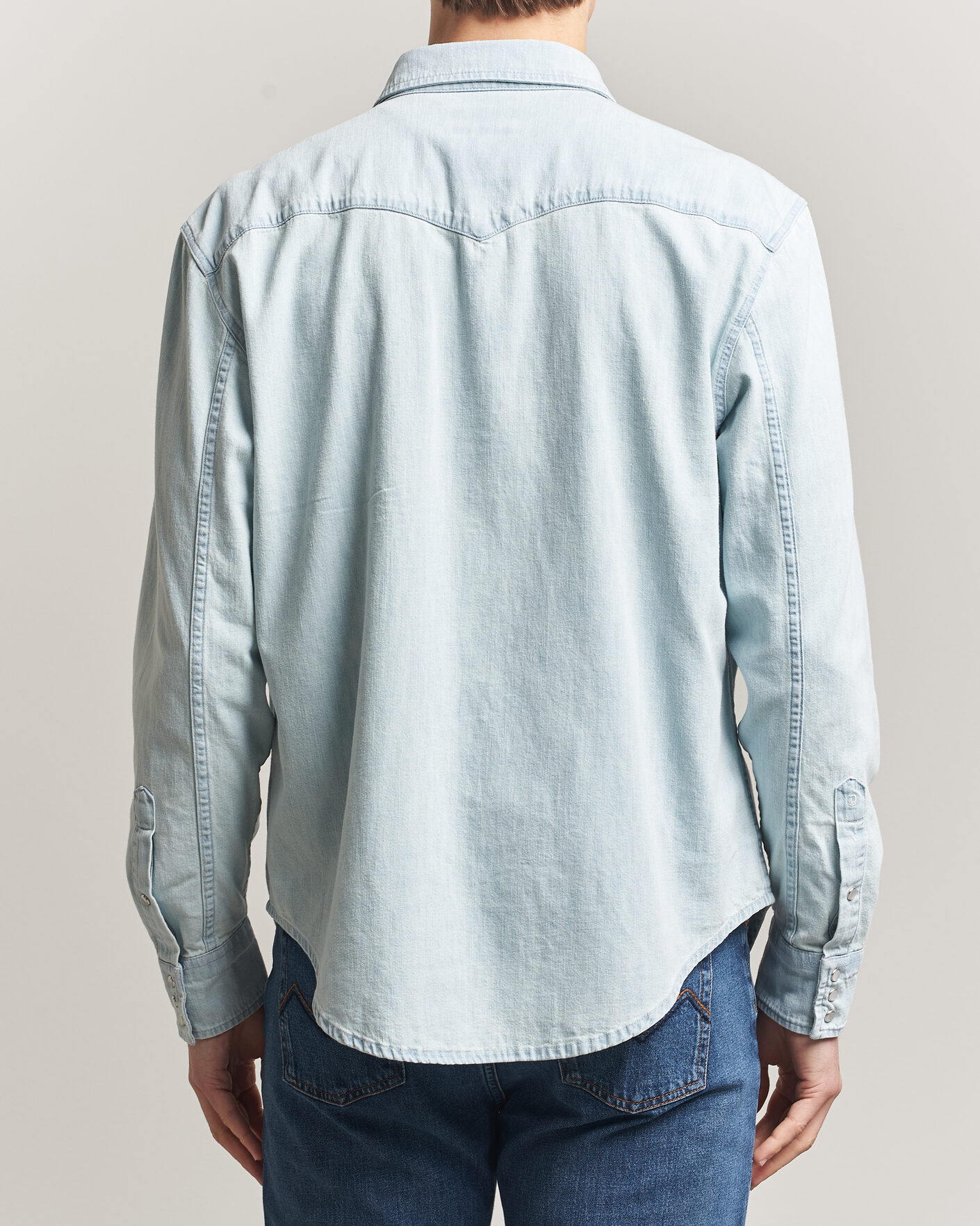 Heren | Overhemden | Dondup | Regular Fit Denim Shirt Light Blue