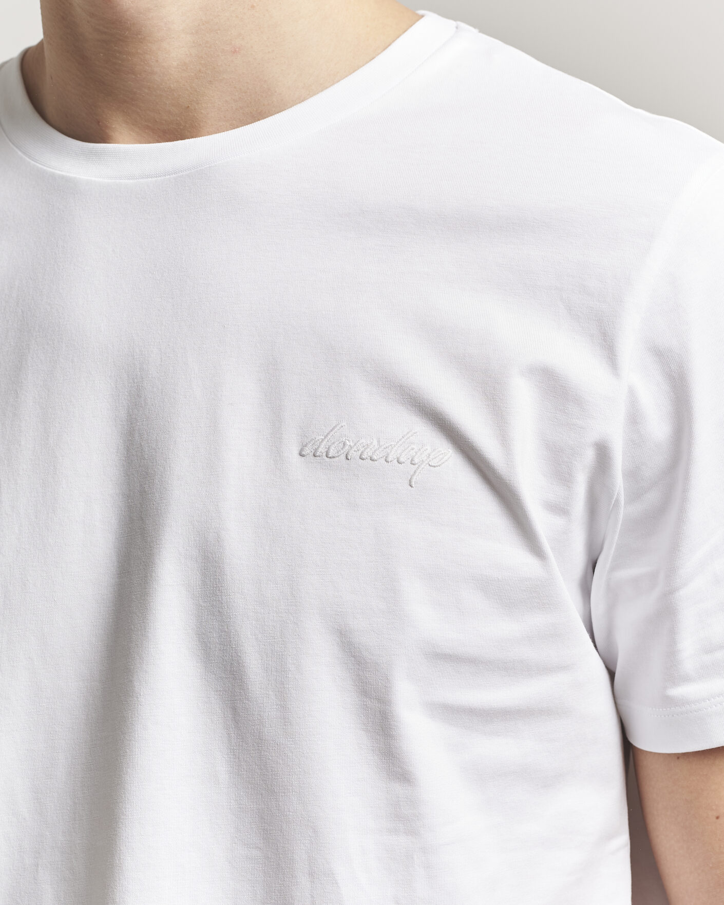 Heren | T-shirts | Dondup | Logo Crew Neck T-Shirt White
