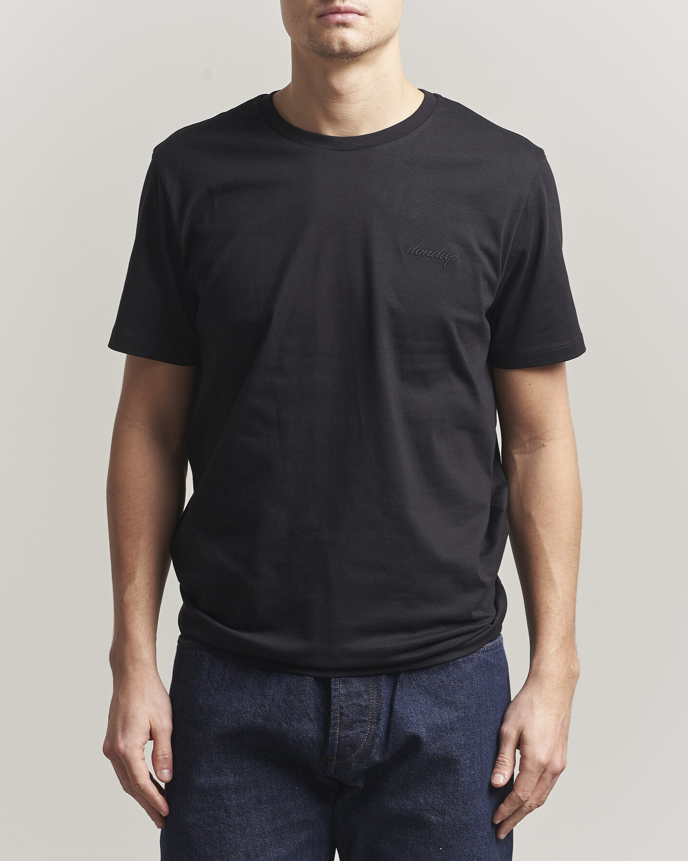 Heren | T-shirts | Dondup | Logo Crew Neck T-Shirt Black