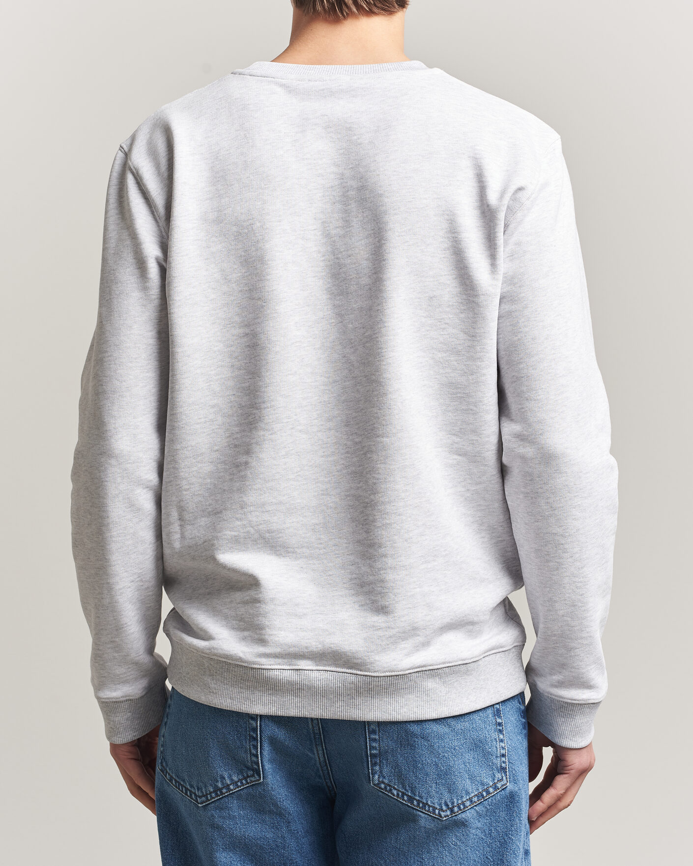 Heren | Truien | Dondup | Logo Crew Neck Sweatshirt Light Grey Melange