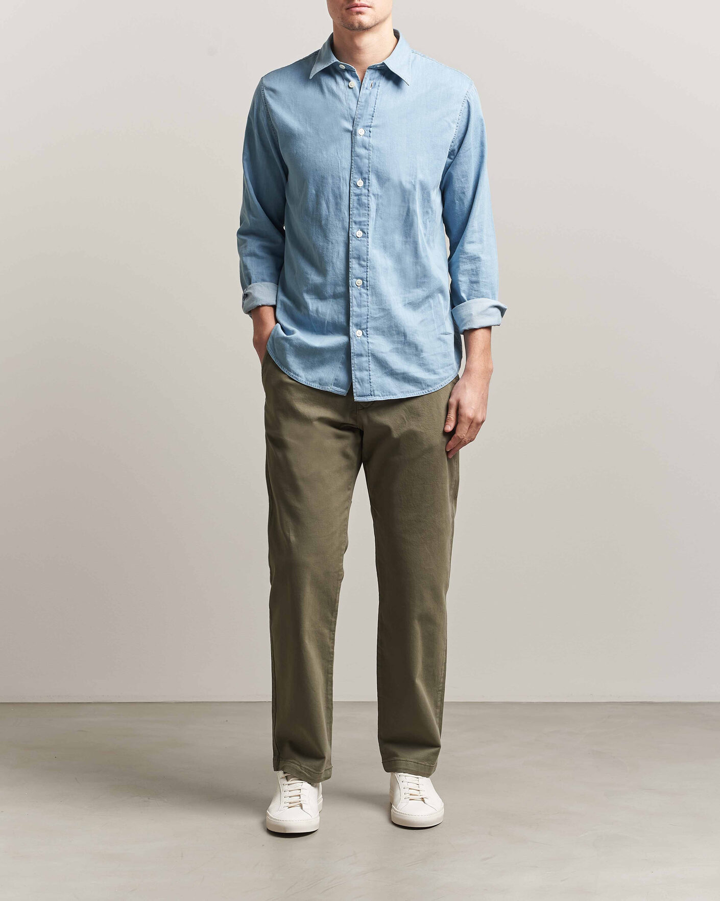Heren | Broeken | NN07 | Aden Regular Fit Chinos Capers Green