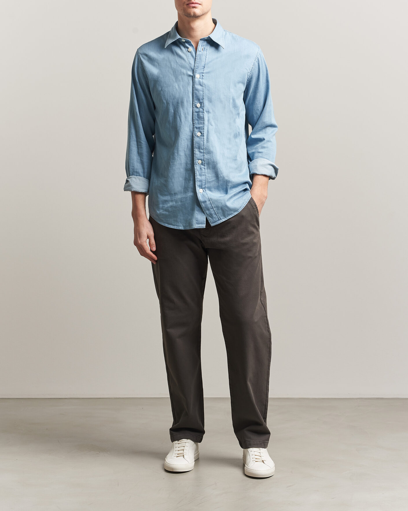 Heren | Broeken | NN07 | Aden Regular Fit Chinos Dark Army