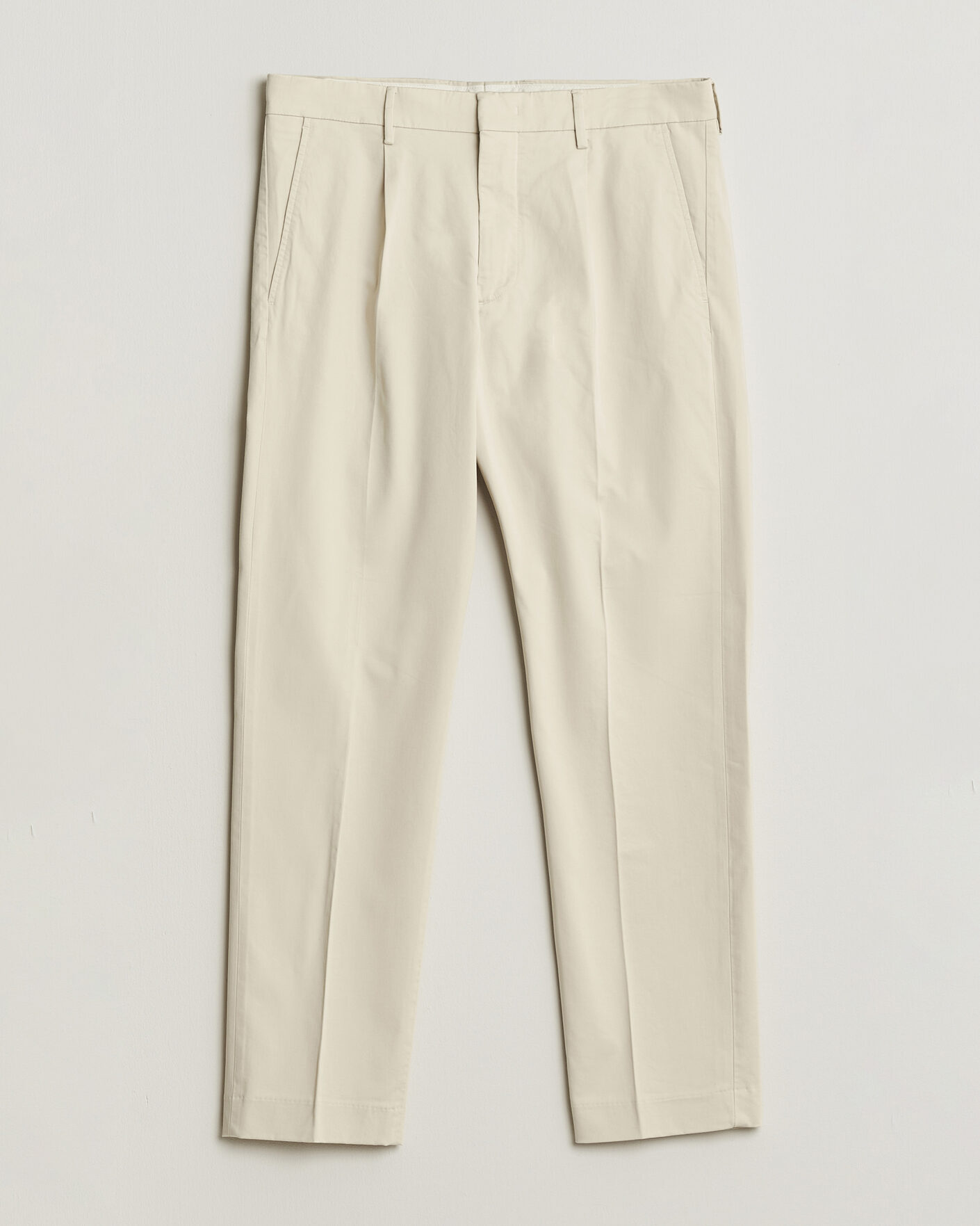 Heren | Broeken | NN07 | Bill Pleated Trousers Ivory
