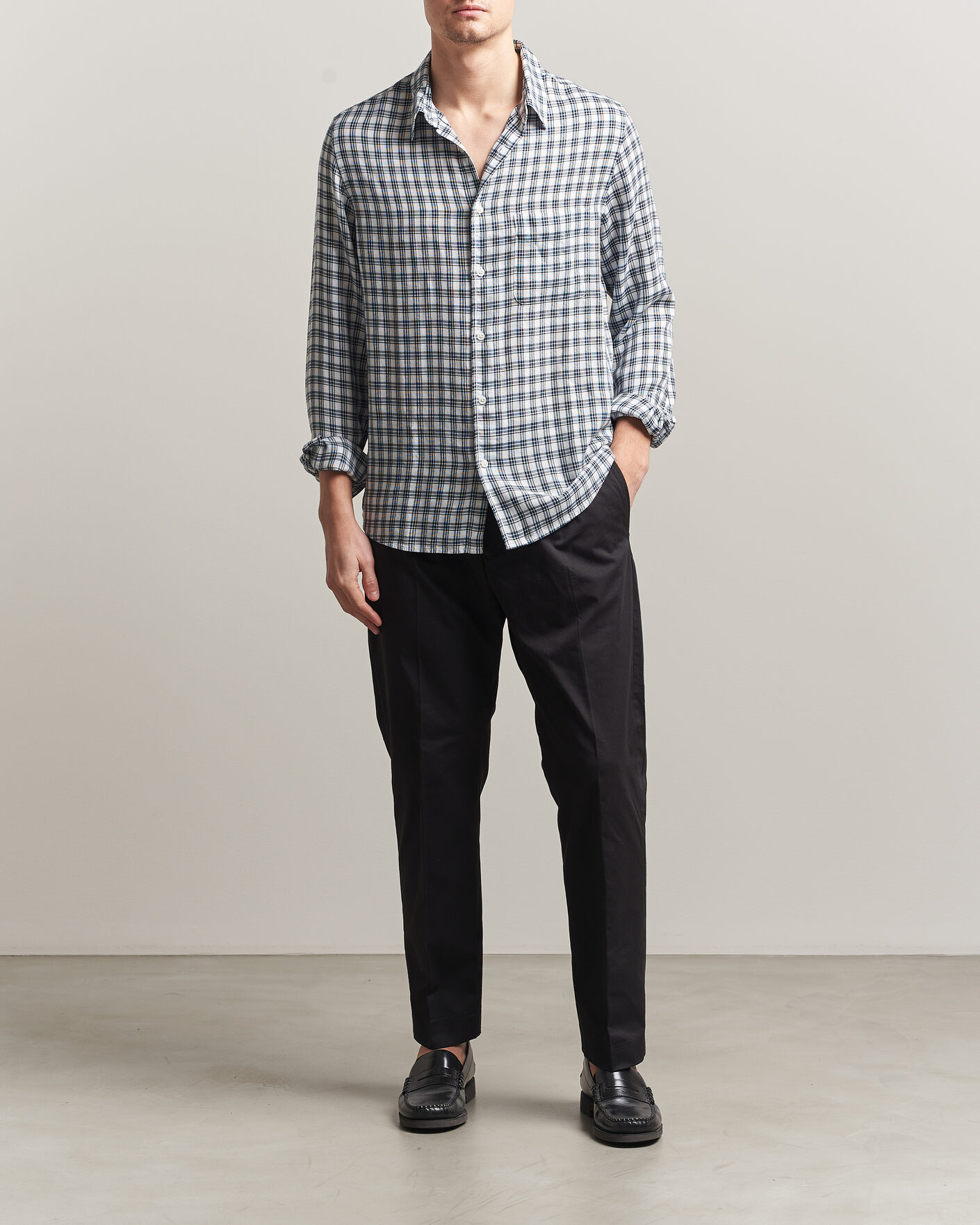 Heren | Broeken | NN07 | Bill Pleated Trousers Black