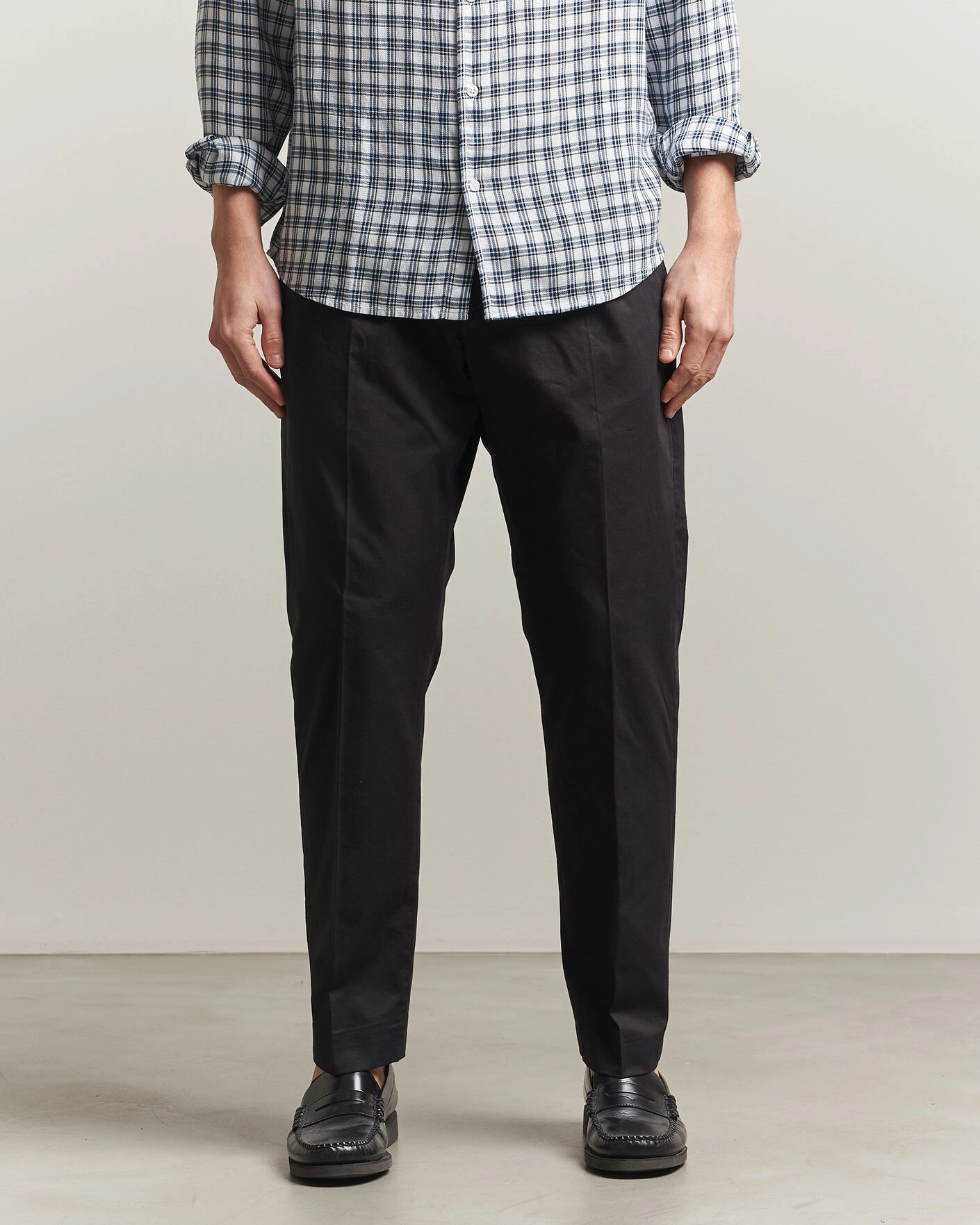 Heren | Broeken | NN07 | Bill Pleated Trousers Black