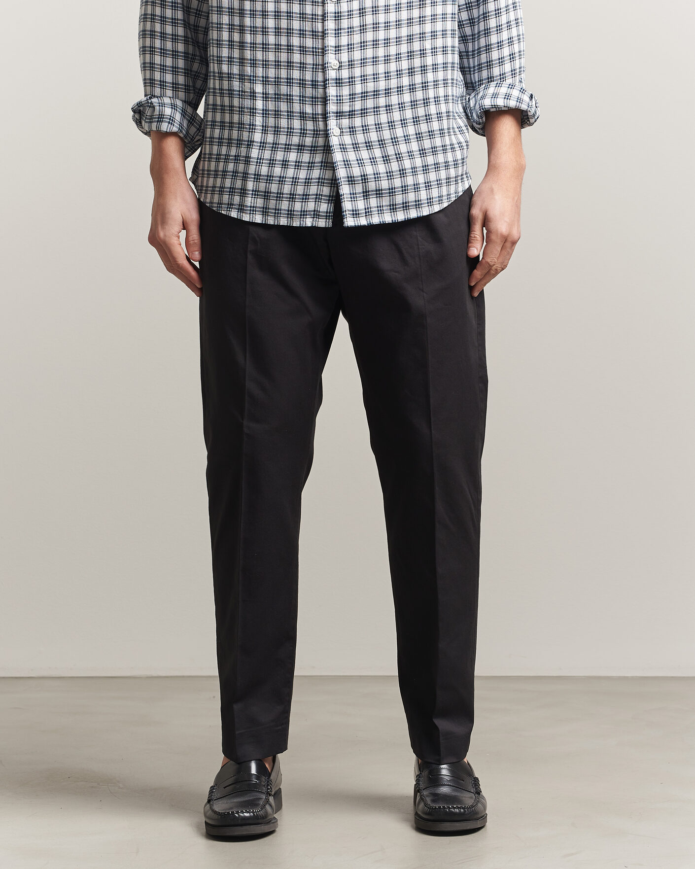 Heren | Broeken | NN07 | Bill Pleated Trousers Black