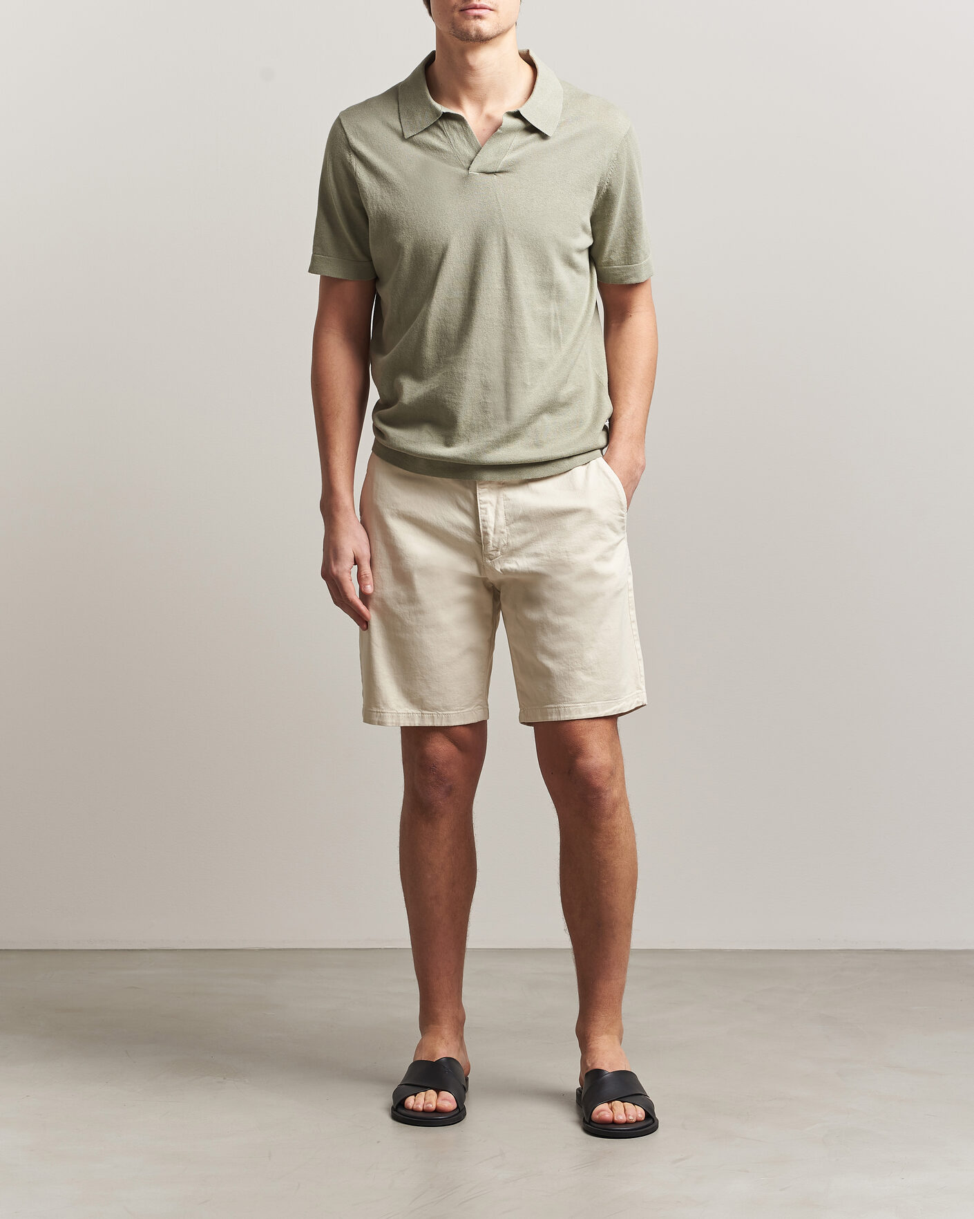 Heren | Korte broek | NN07 | Aden Regular Fit Chino Shorts Ivory