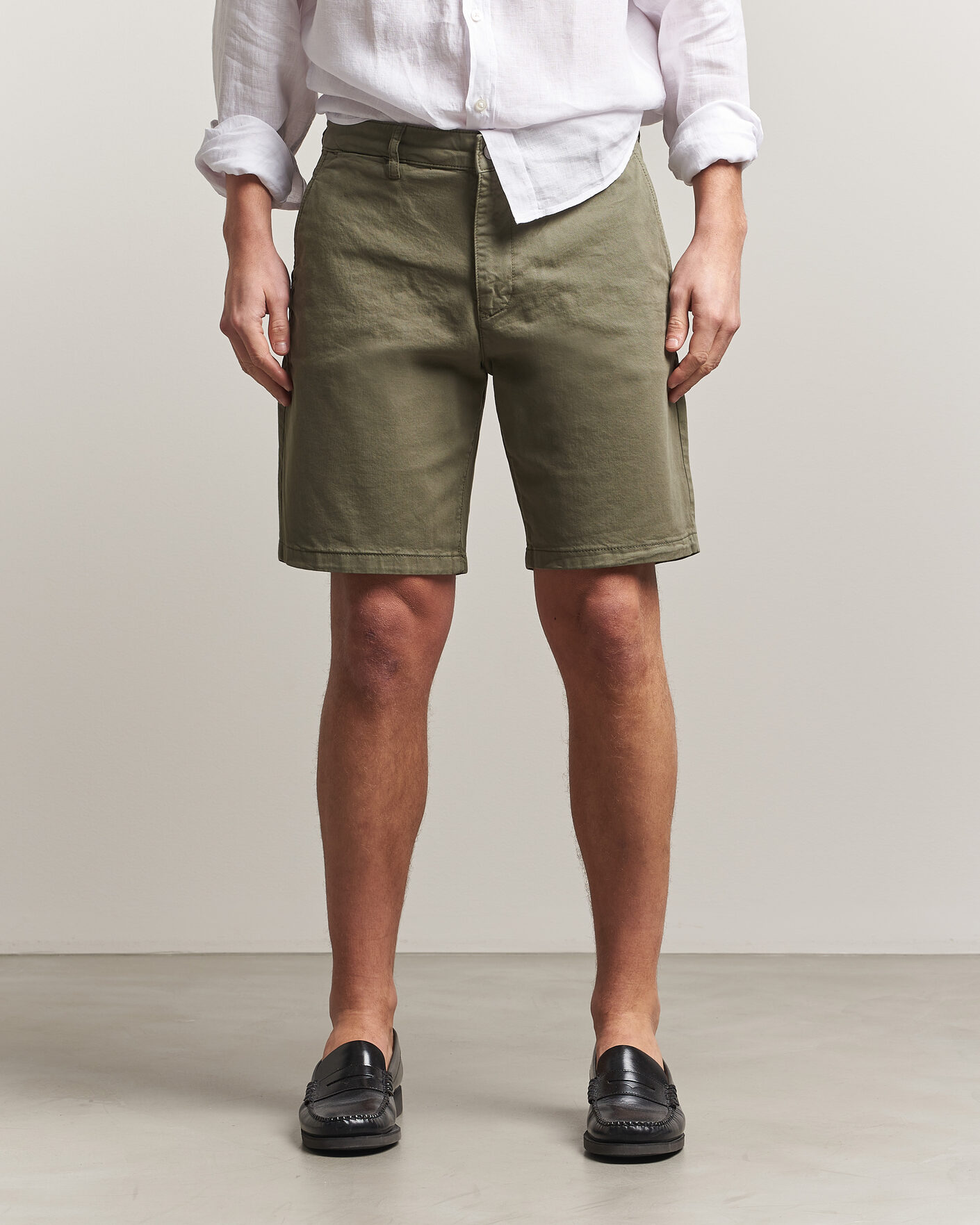 Heren | Korte broek | NN07 | Aden Regular Fit Chino Shorts Capers Green