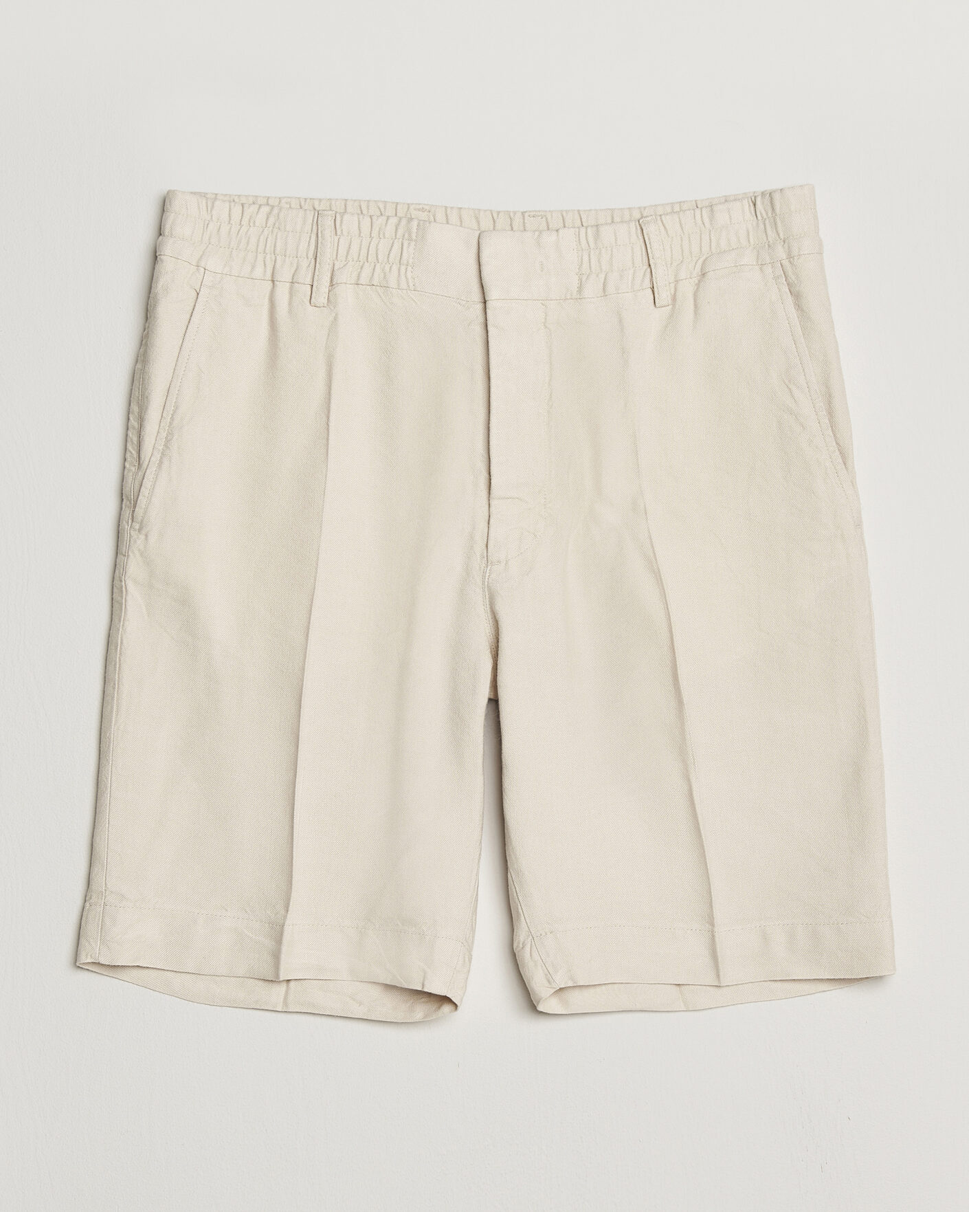 Heren | Korte broek | NN07 | Billie Linen/Viscose Drawstring Shorts Ivory