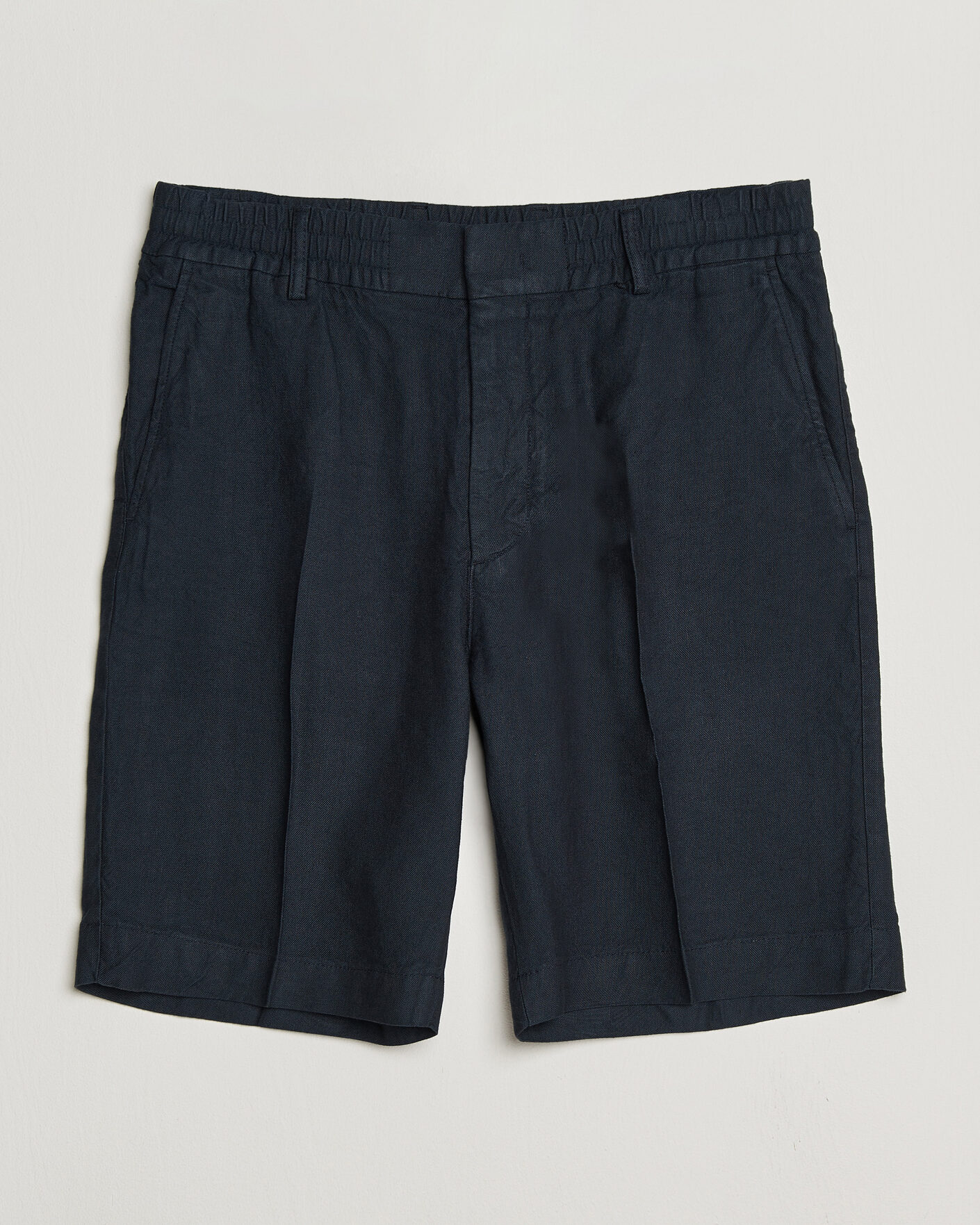 Heren | Korte broek | NN07 | Billie Linen/Viscose Drawstring Shorts Deep Navy