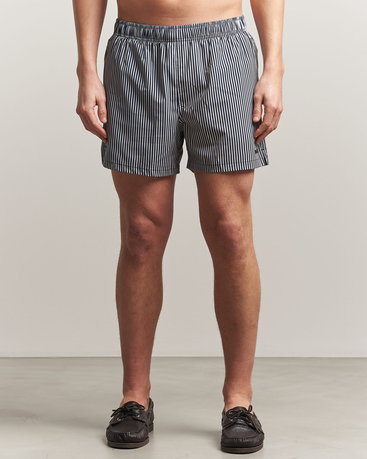 Polo Ralph Lauren Traveler Boxer Swimshorts Navy Vertical Wide