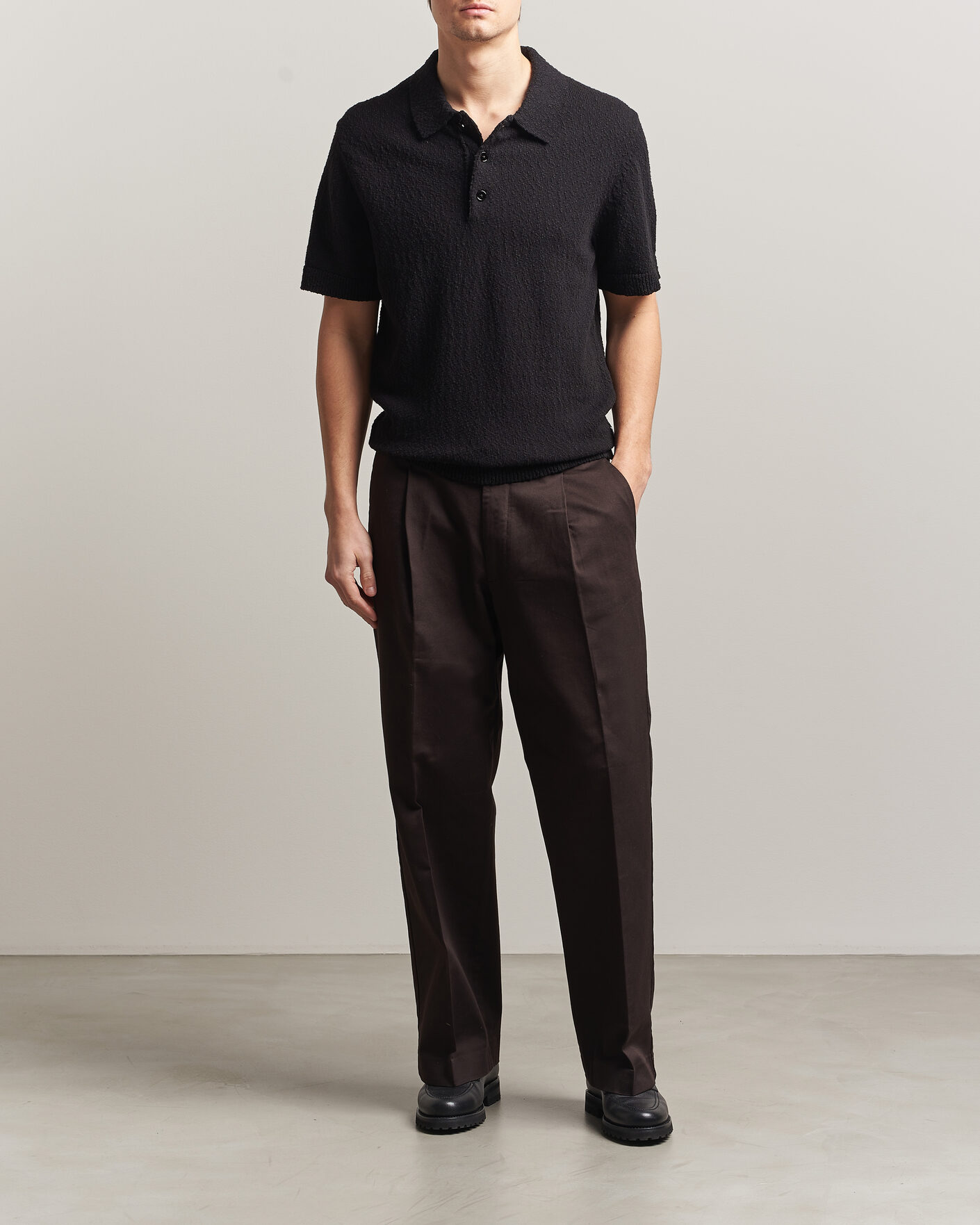 Heren | Polo's | NN07 | Randy Knitted Polo Black