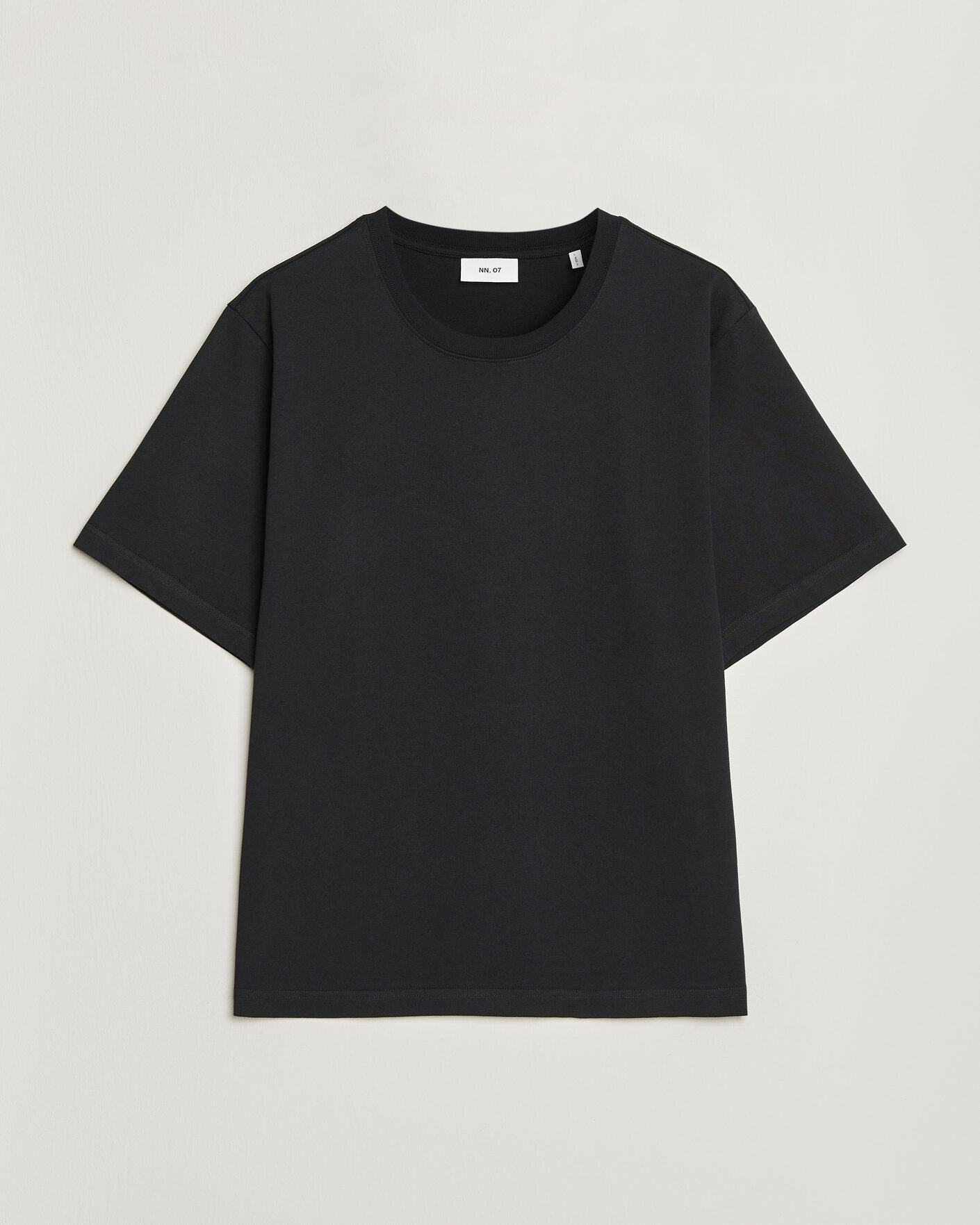 Heren | T-shirts | NN07 | Jett Washed Printed Crew Neck T-Shirt Black