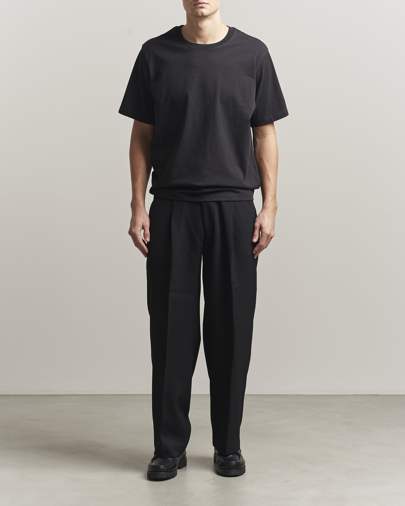 Heren | T-shirts | NN07 | Jett Washed Printed Crew Neck T-Shirt Black