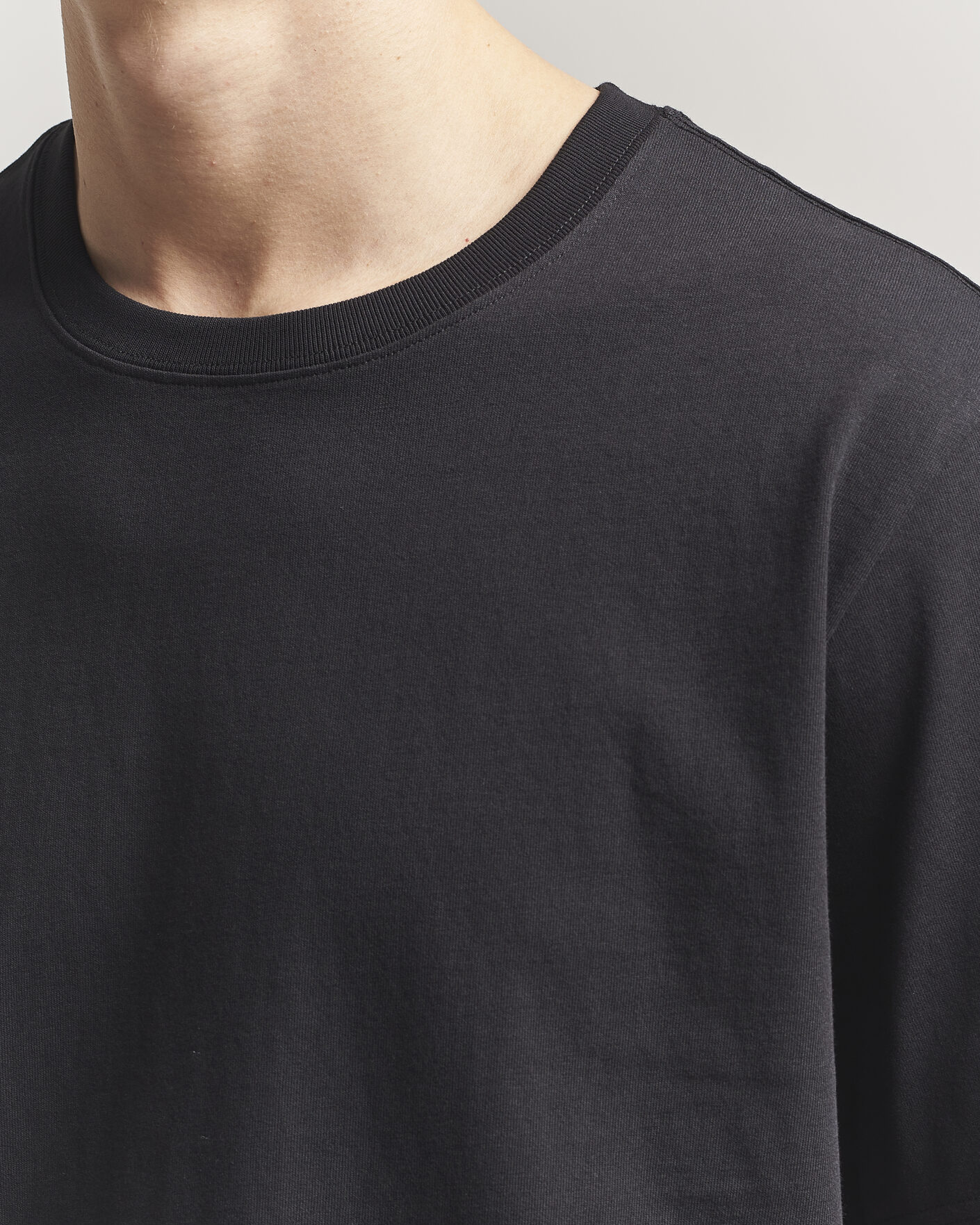 Heren | T-shirts | NN07 | Jett Washed Printed Crew Neck T-Shirt Black