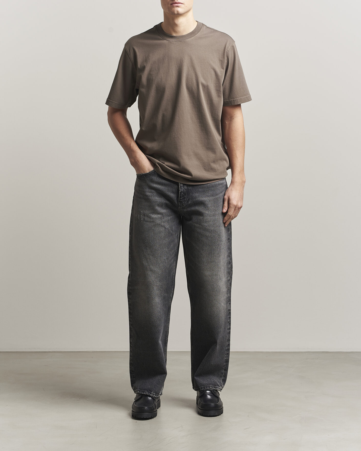 Heren | T-shirts | NN07 | Adam Pima Crew Neck T-Shirt Mable Husk