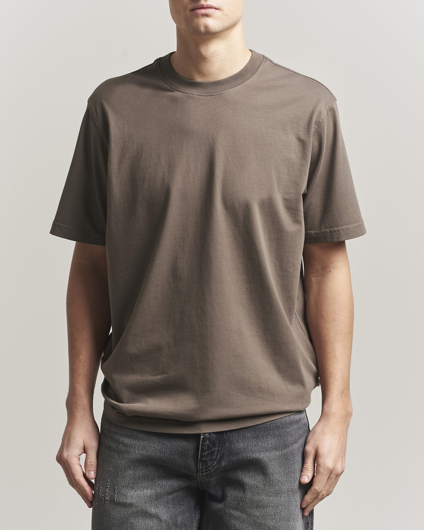 Heren | T-shirts | NN07 | Adam Pima Crew Neck T-Shirt Mable Husk
