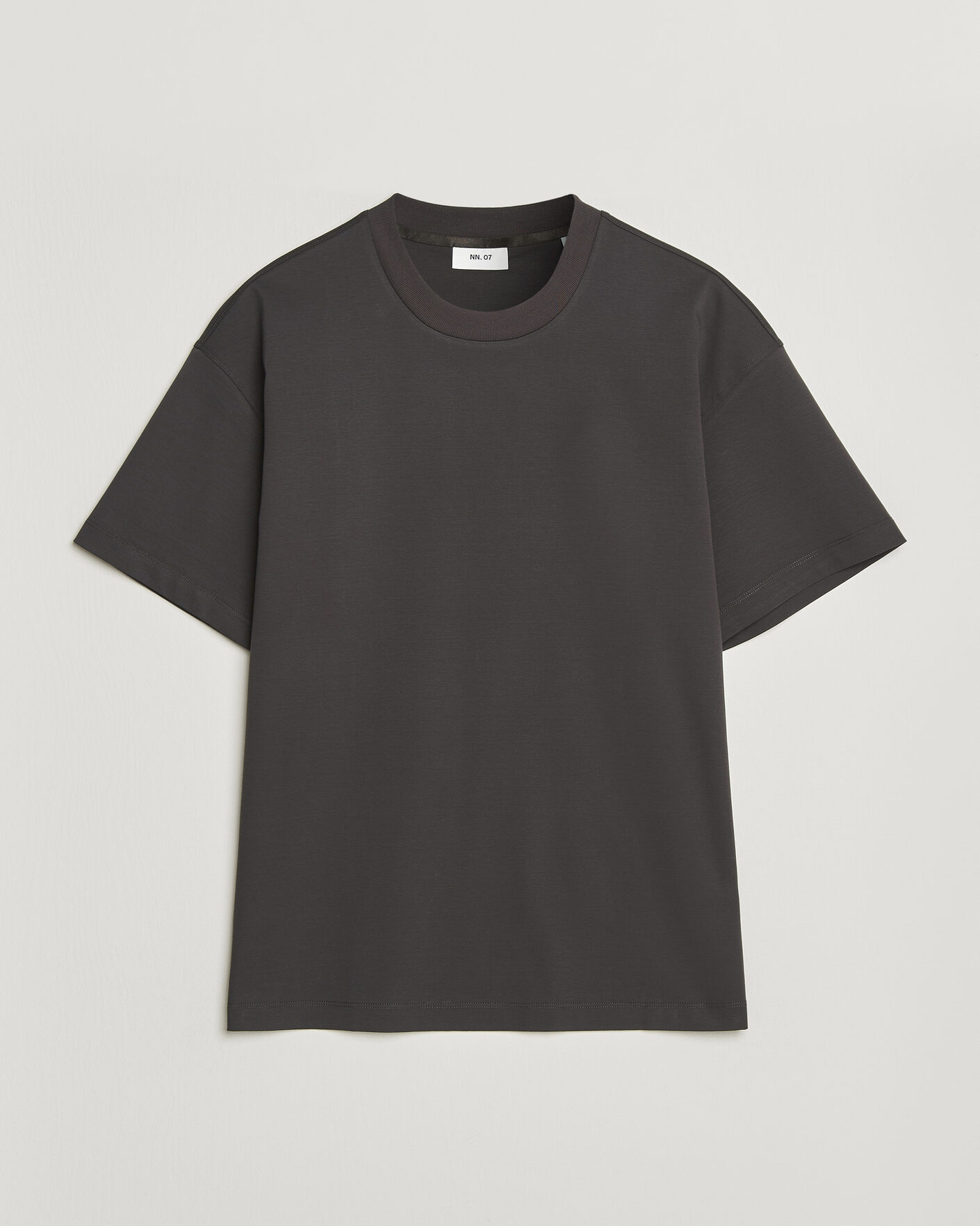 Heren | T-shirts | NN07 | Lionel Mercerized Crew Neck T-Shirt Deep Truffle