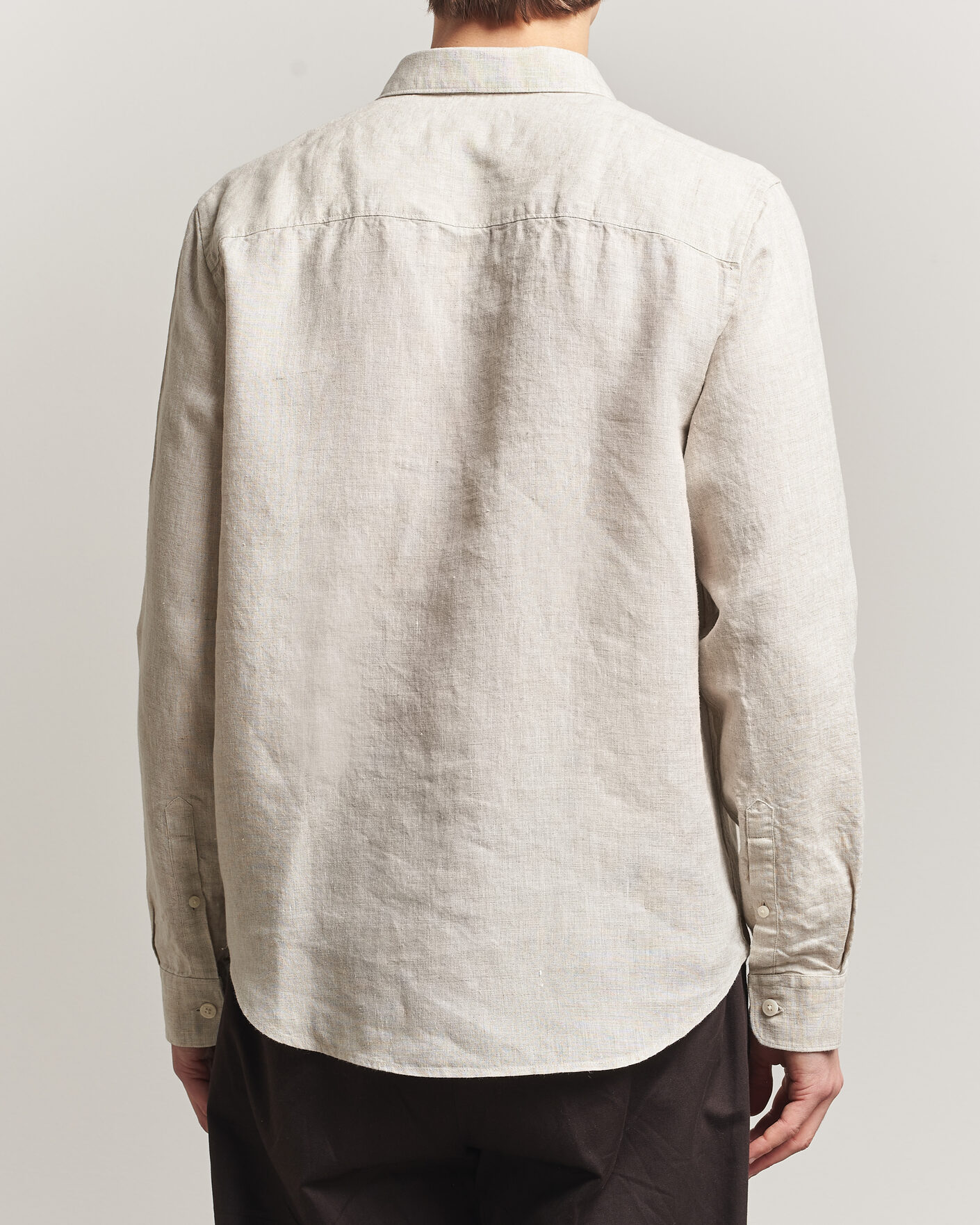 Heren | Overhemden | NN07 | Enzo Linen Shirt Oat